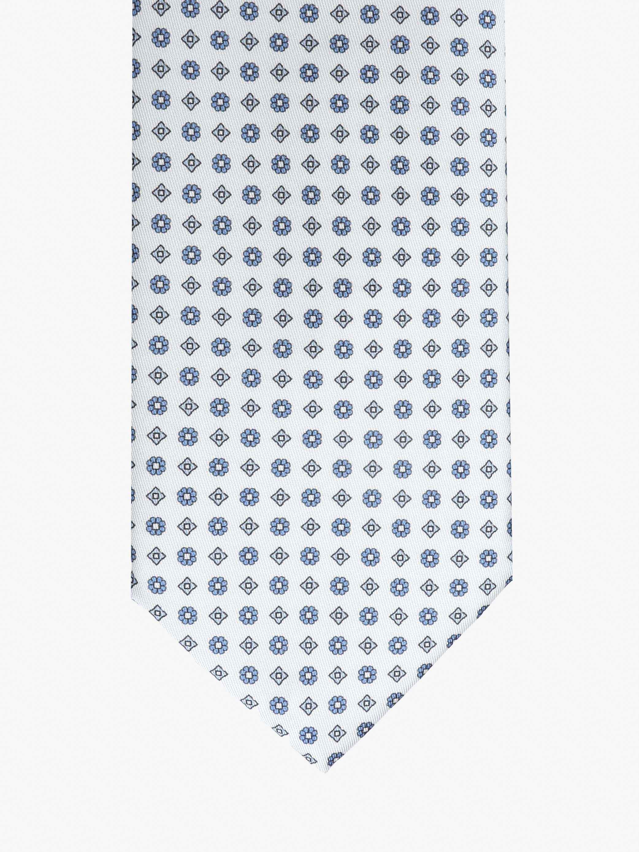 Cravatta con fantasia - Bianca - Comella Sartoria