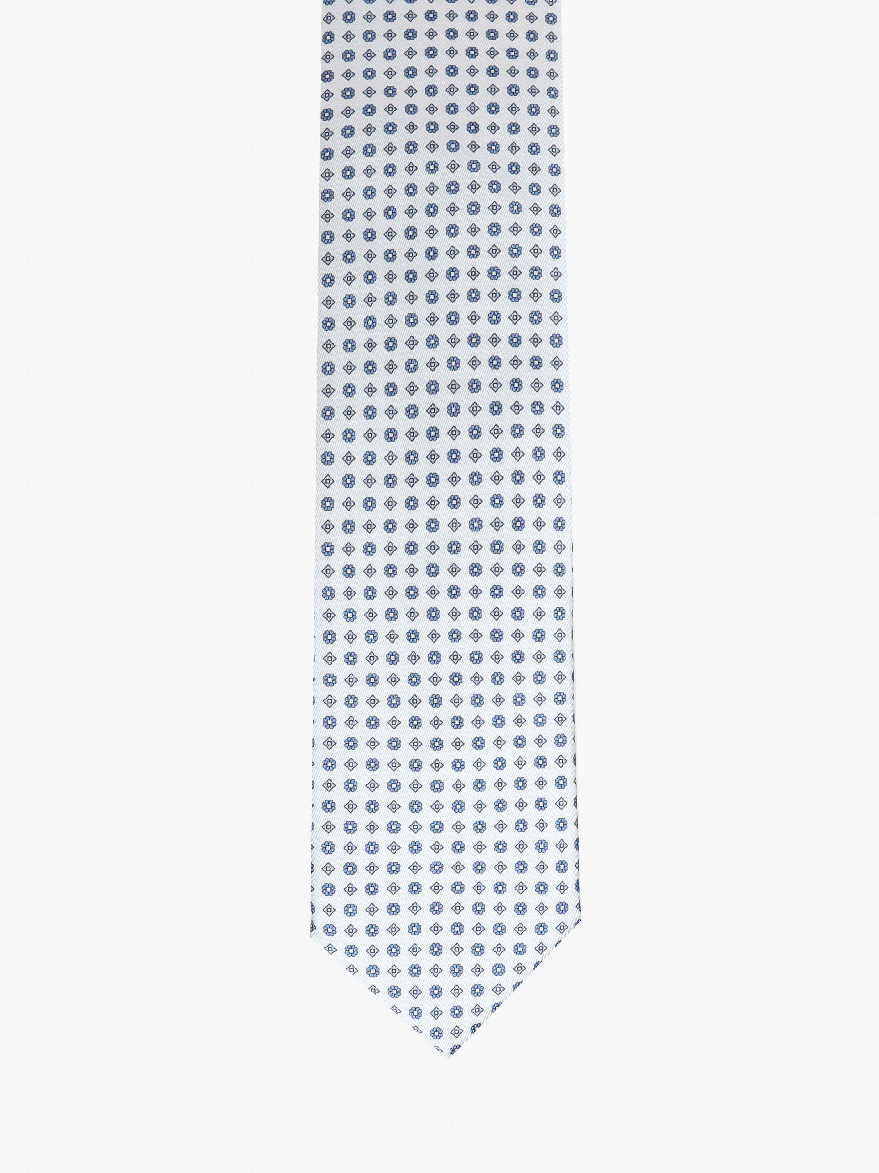 Cravatta con fantasia - Bianca - Comella Sartoria