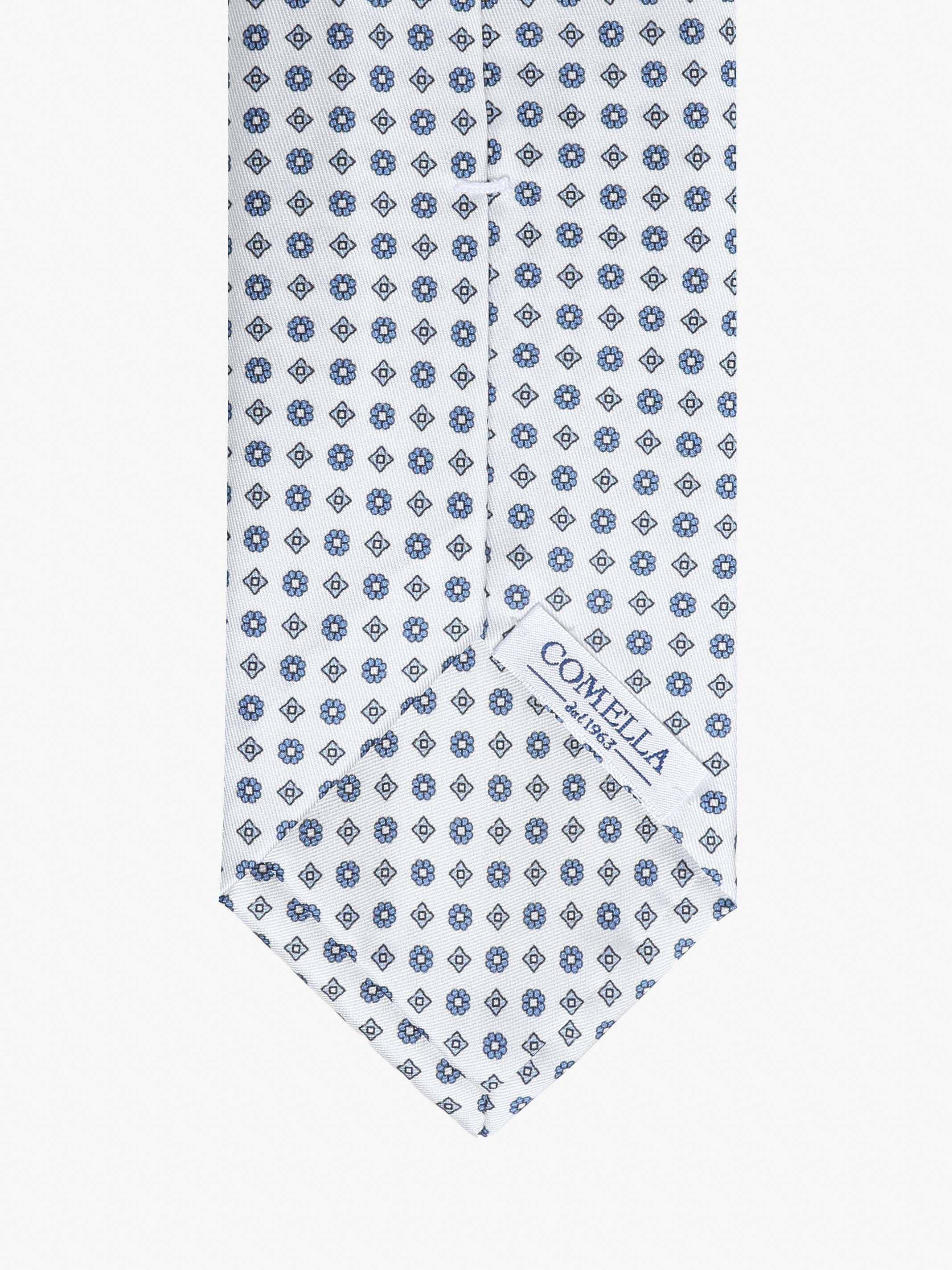 Cravatta con fantasia - Bianca - Comella Sartoria