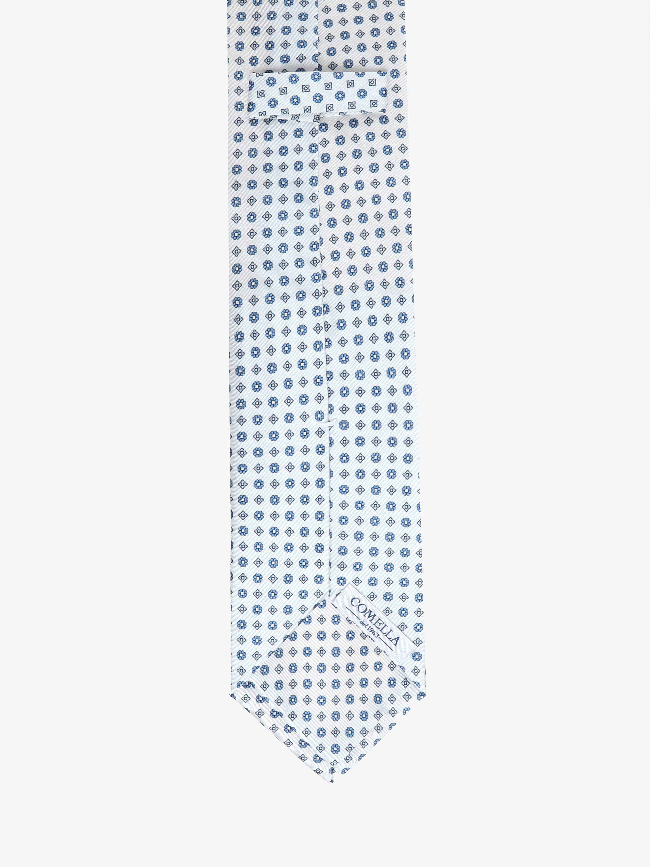 Cravatta con fantasia - Bianca - Comella Sartoria