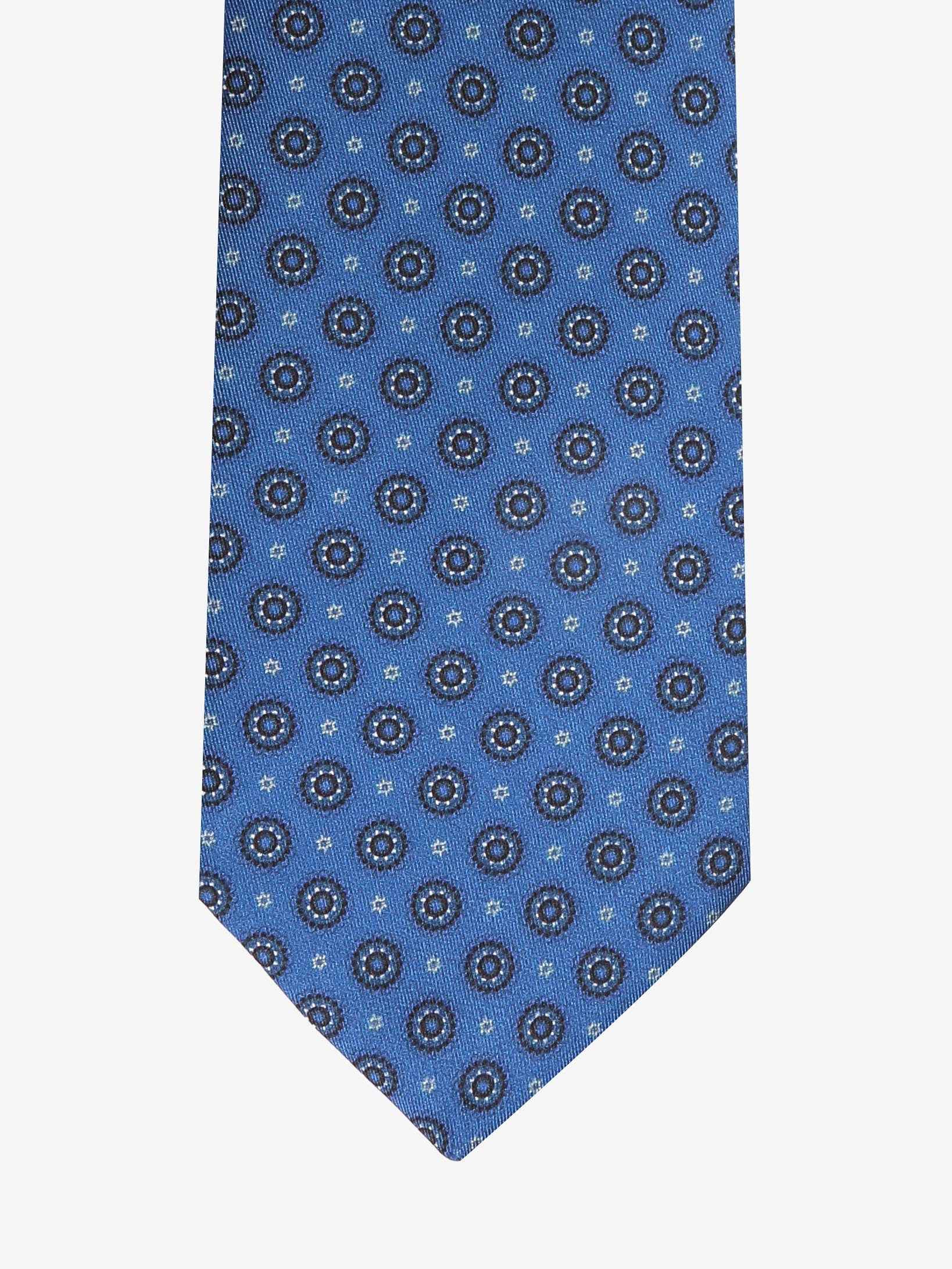 Cravatta con fantasia - Blu - Comella Sartoria