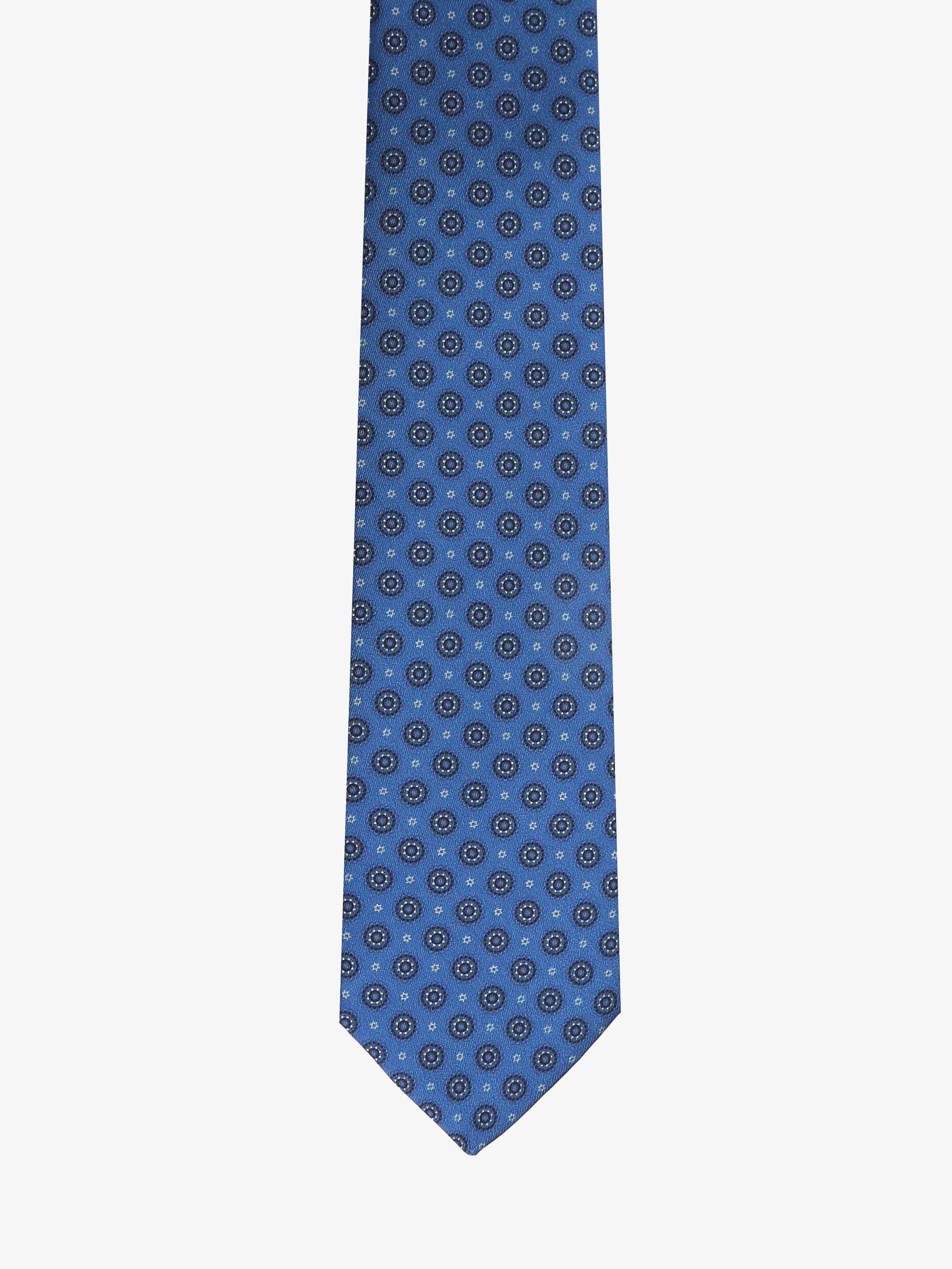 Cravatta con fantasia - Blu - Comella Sartoria