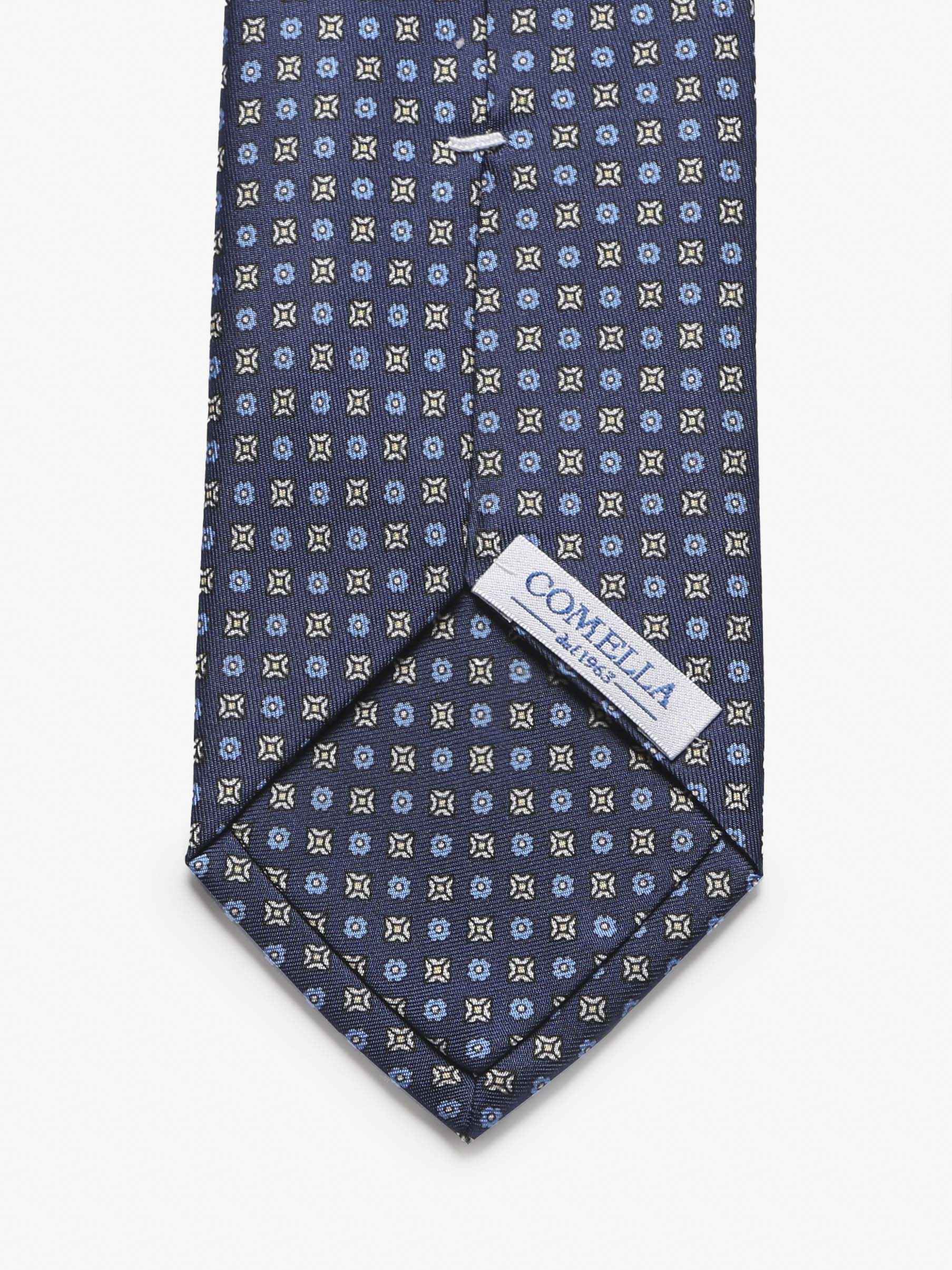 Cravatta con fantasia - Blu - Comella Sartoria