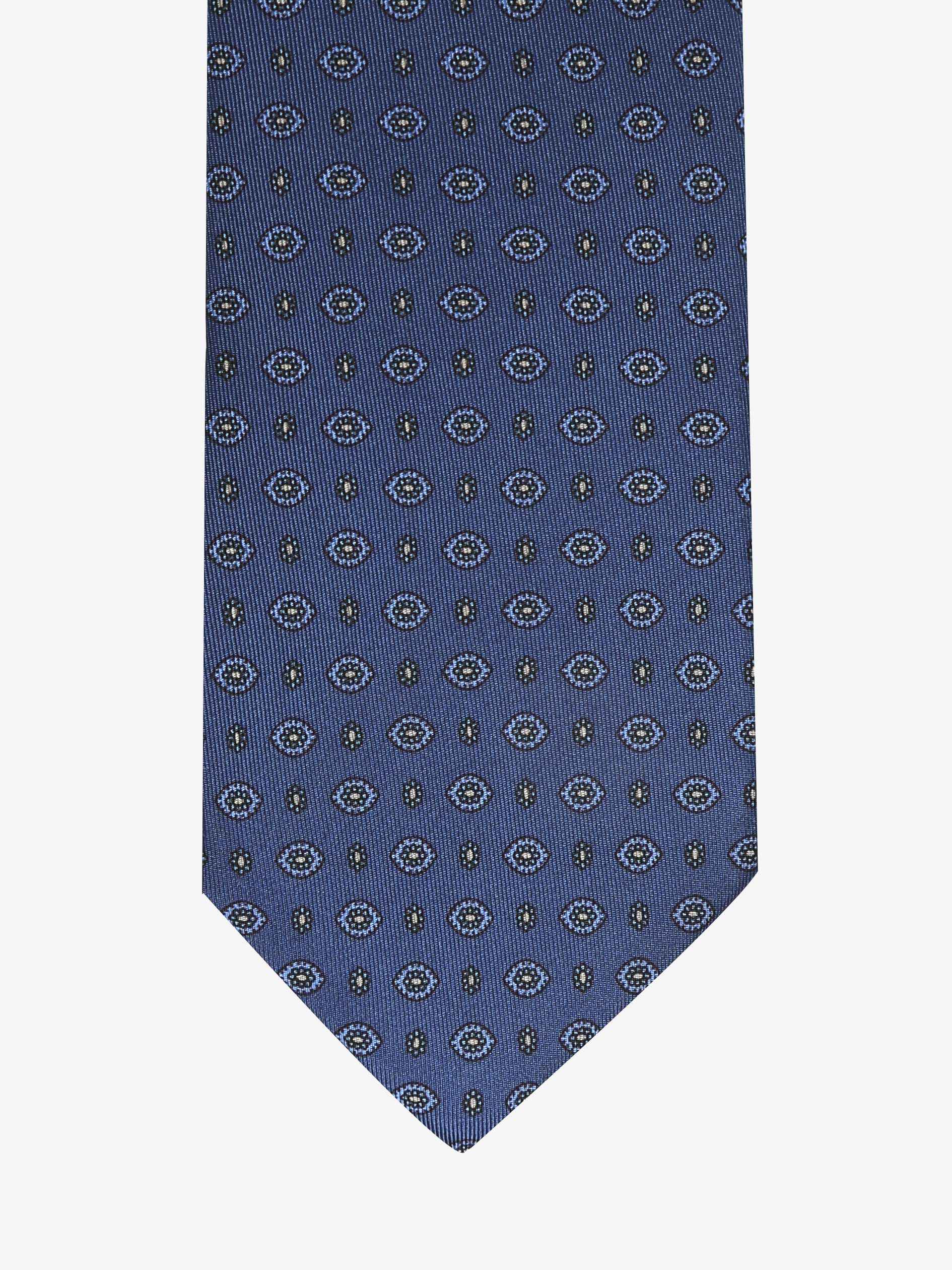 Cravatta con fantasia - Blu - Comella Sartoria