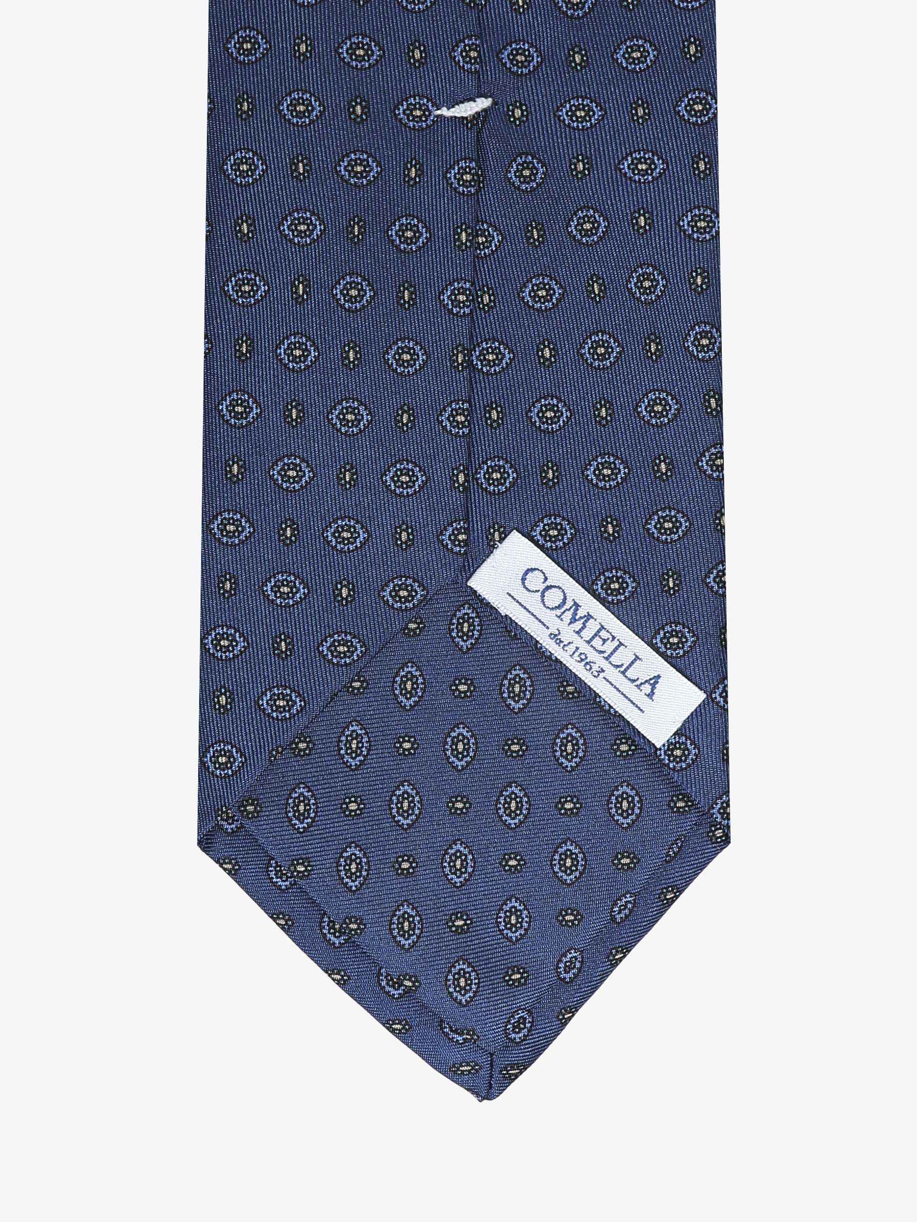 Cravatta con fantasia - Blu - Comella Sartoria