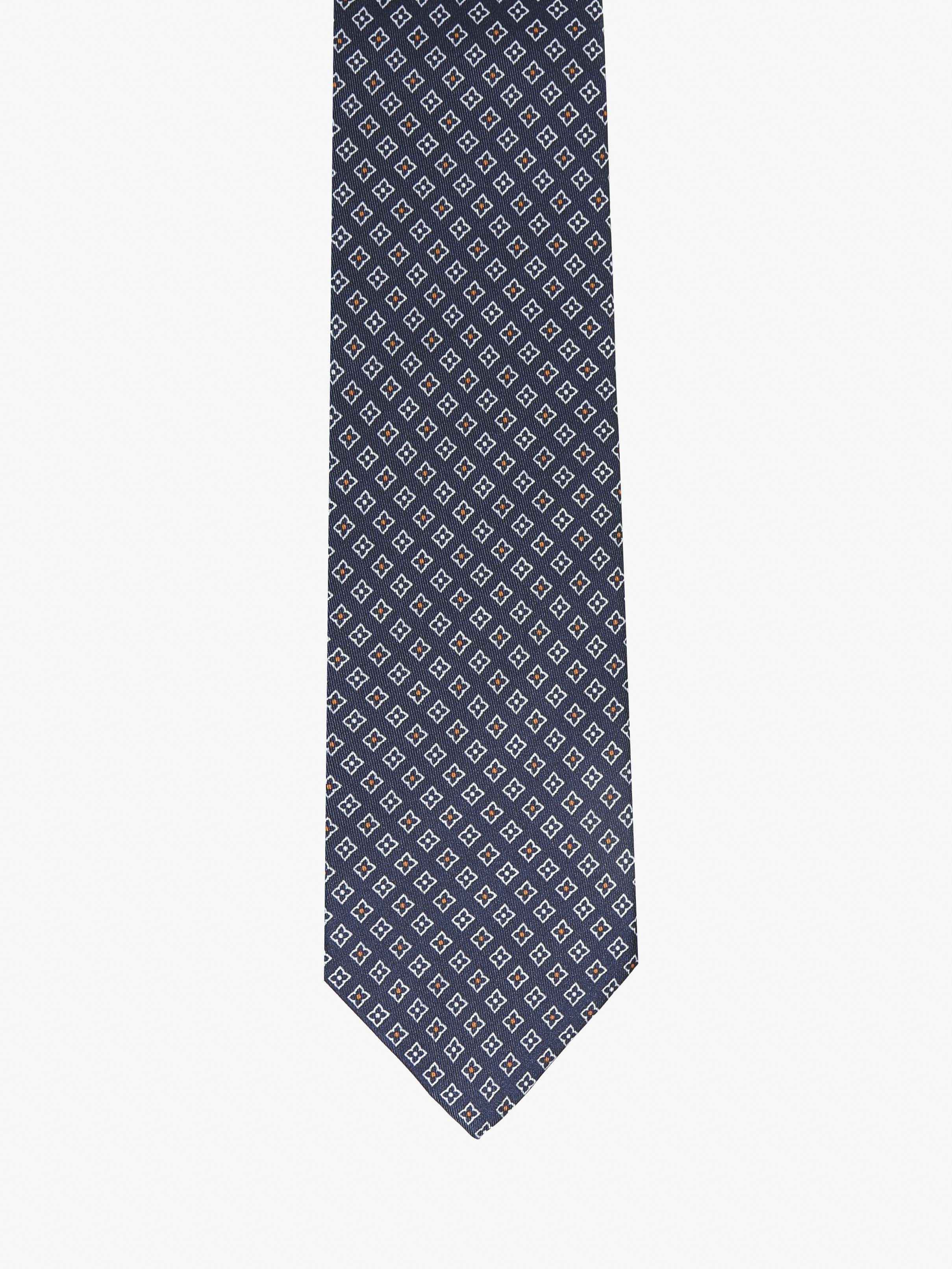 Cravatta con fantasia - Blu - Comella Sartoria