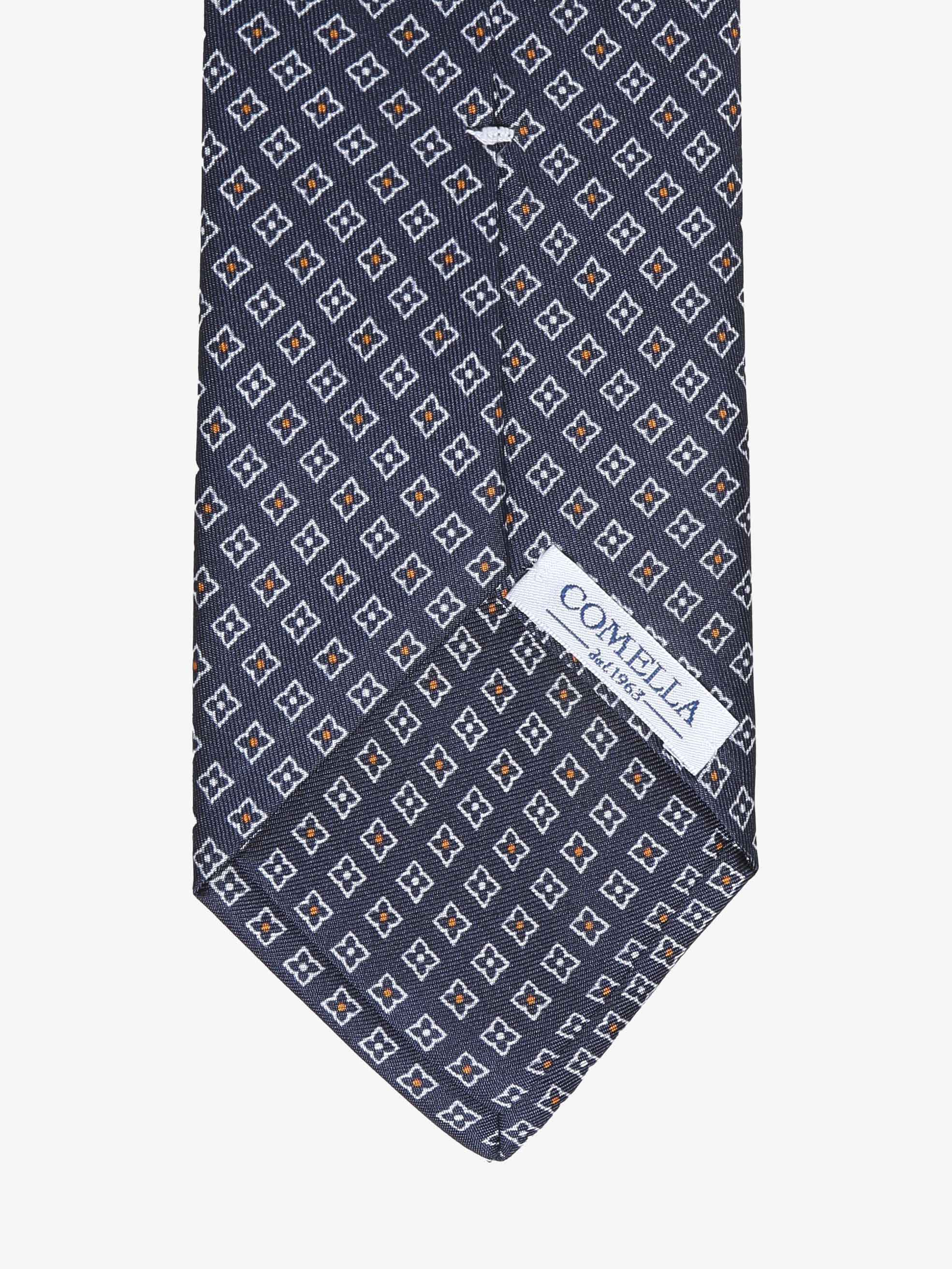 Cravatta con fantasia - Blu - Comella Sartoria