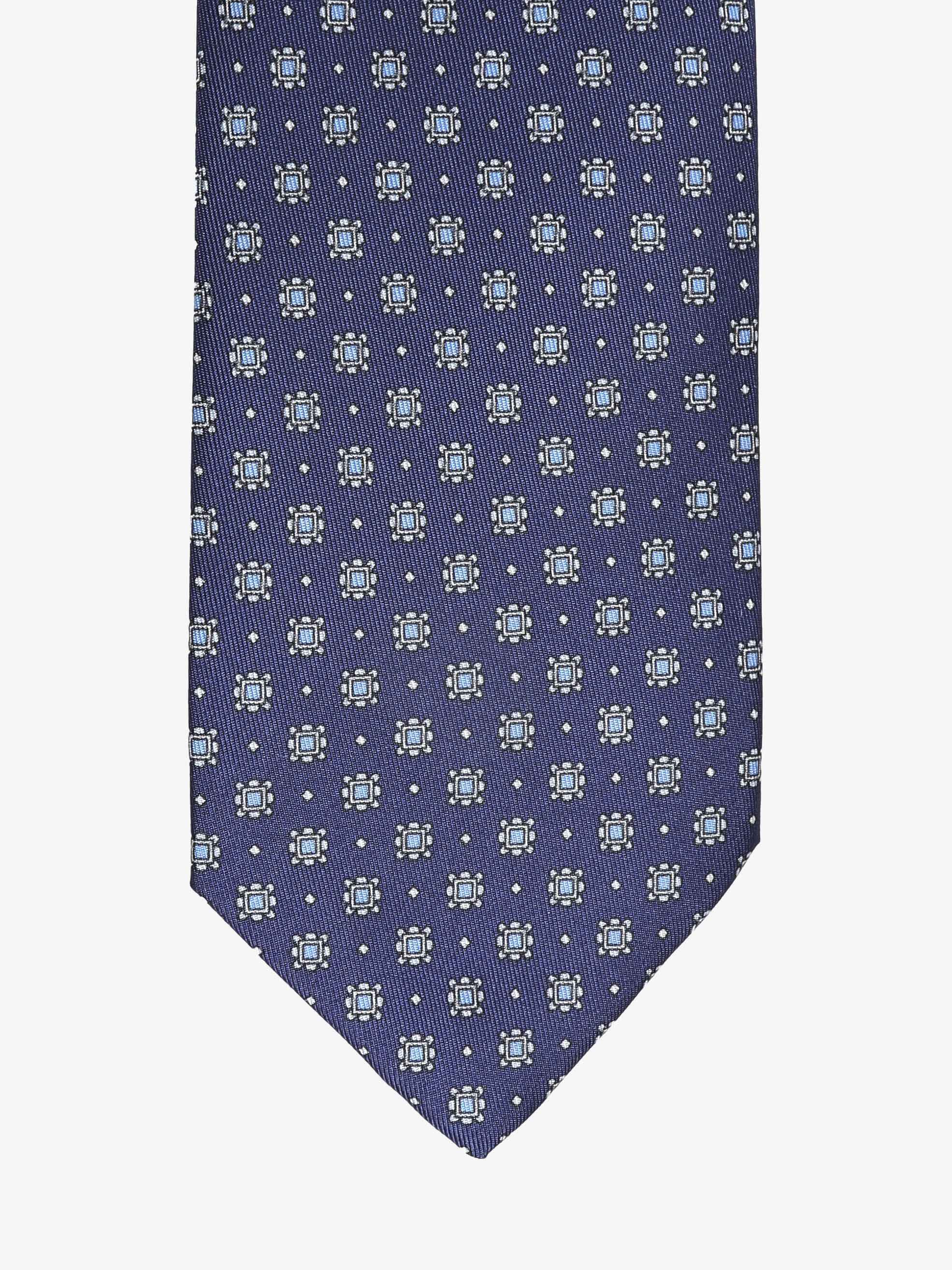 Cravatta con fantasia - Blu - Comella Sartoria