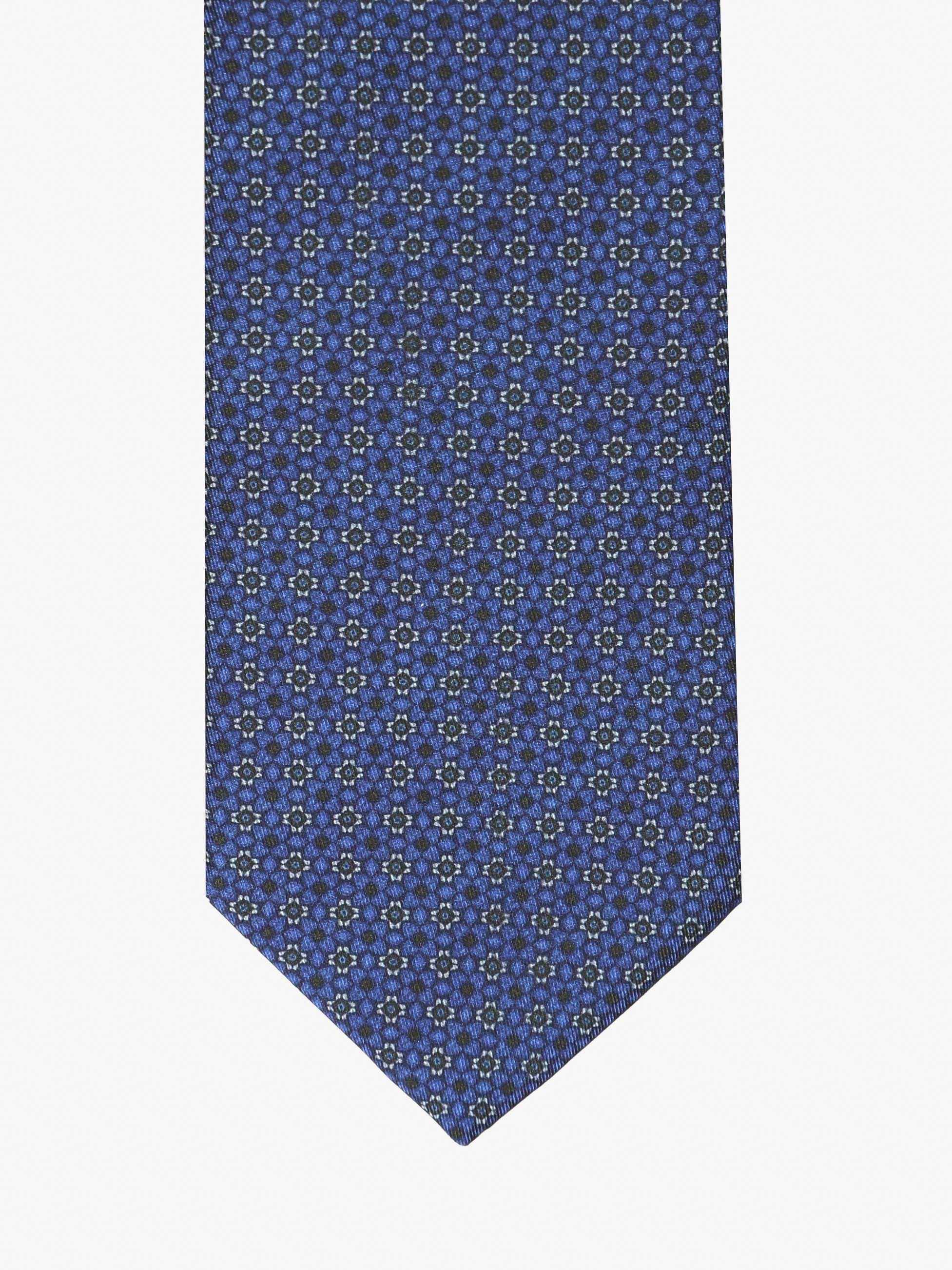 Cravatta con fantasia - Blu - Comella Sartoria