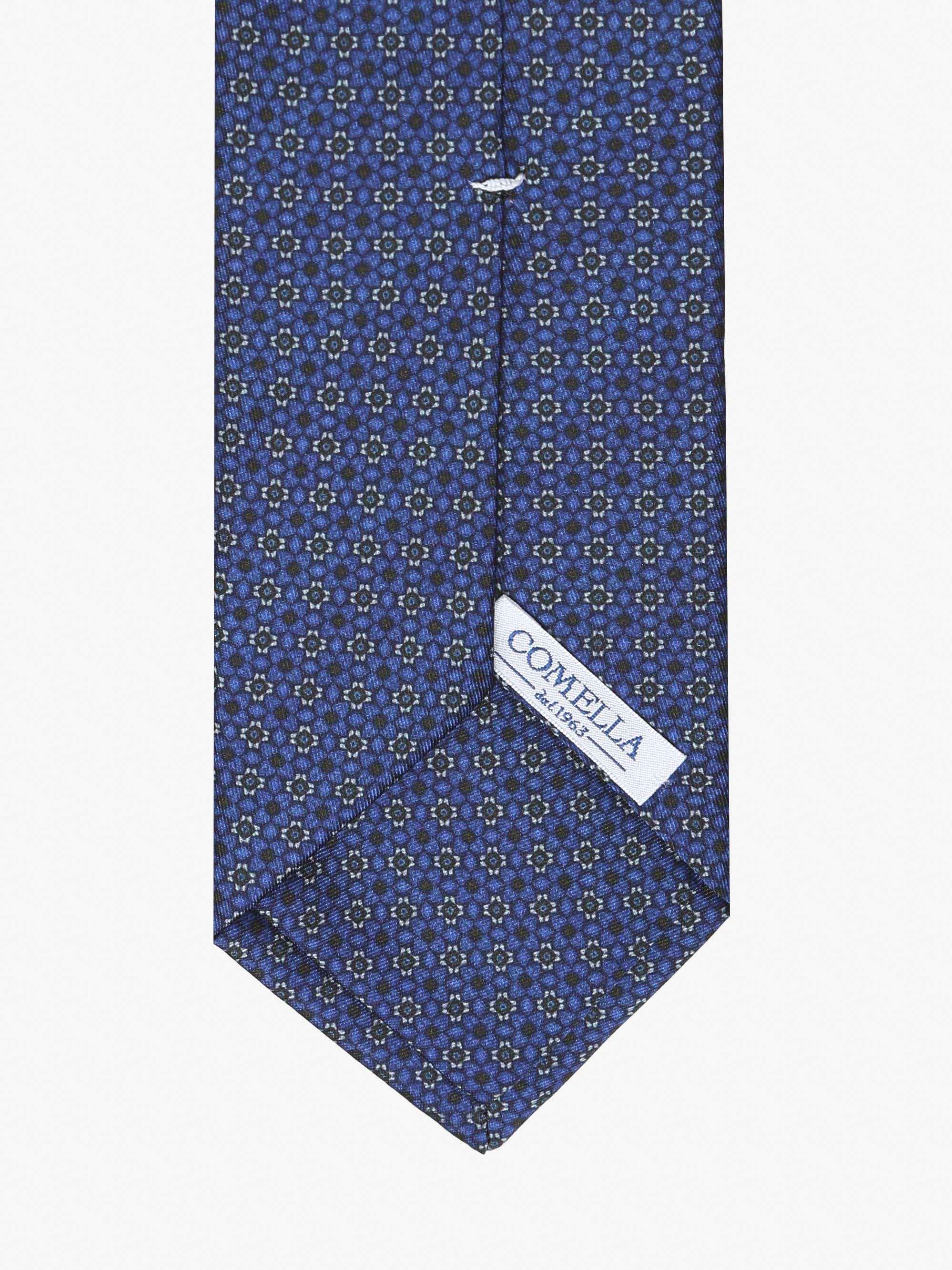 Cravatta con fantasia - Blu - Comella Sartoria