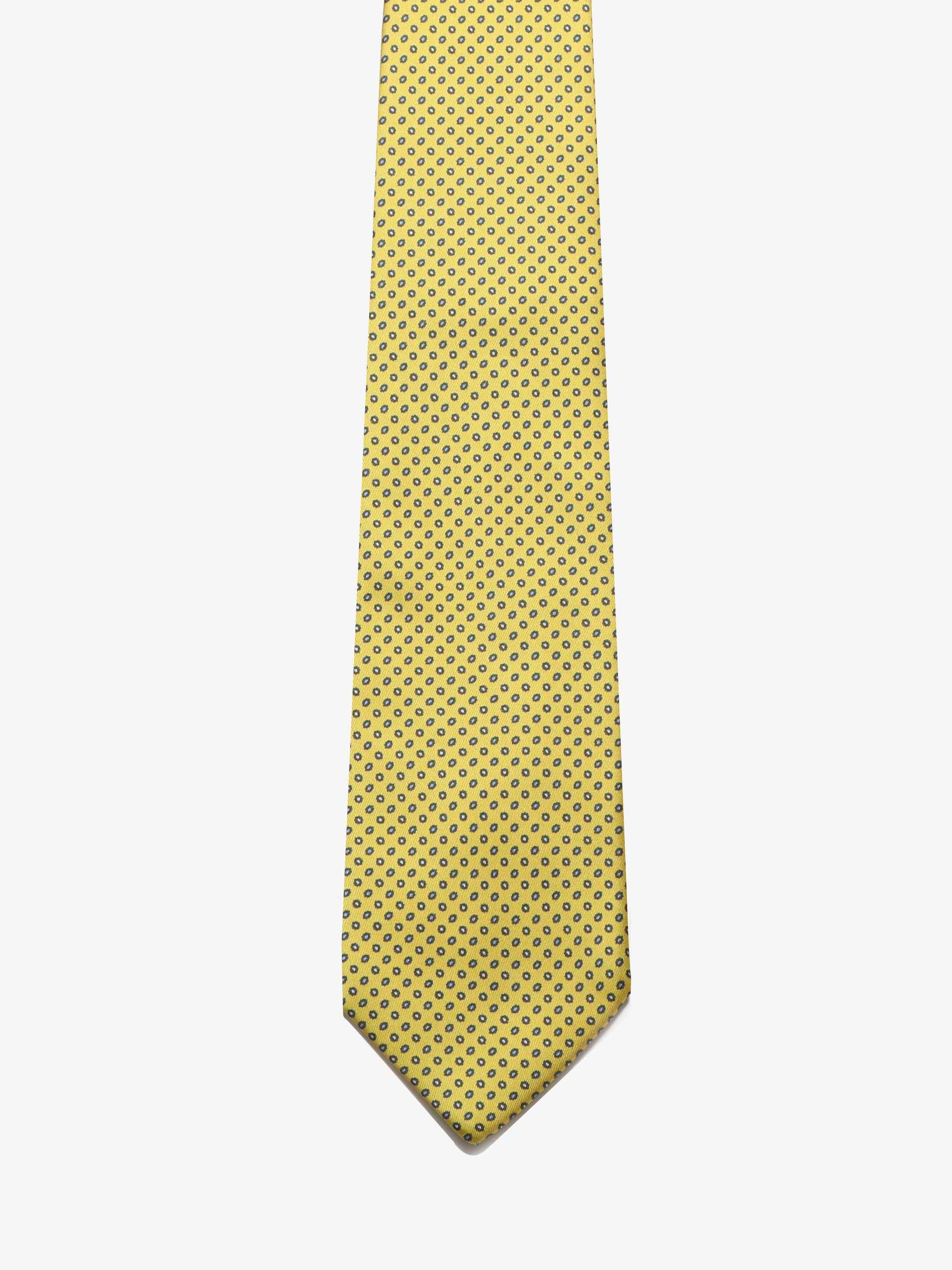 Cravatta con fantasia - Gialla - Comella Sartoria