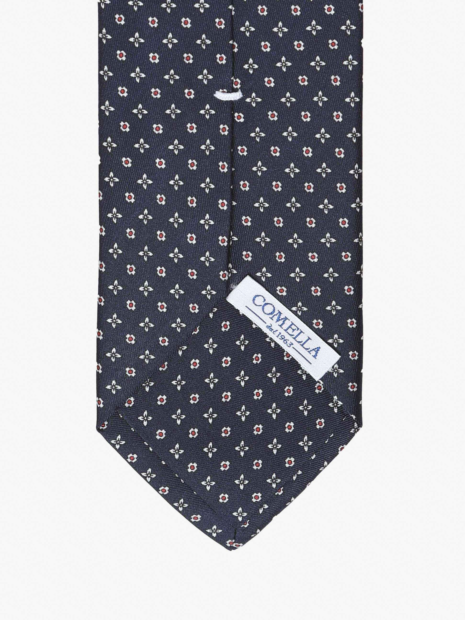 Cravatta con fantasia - Blu - Comella Sartoria