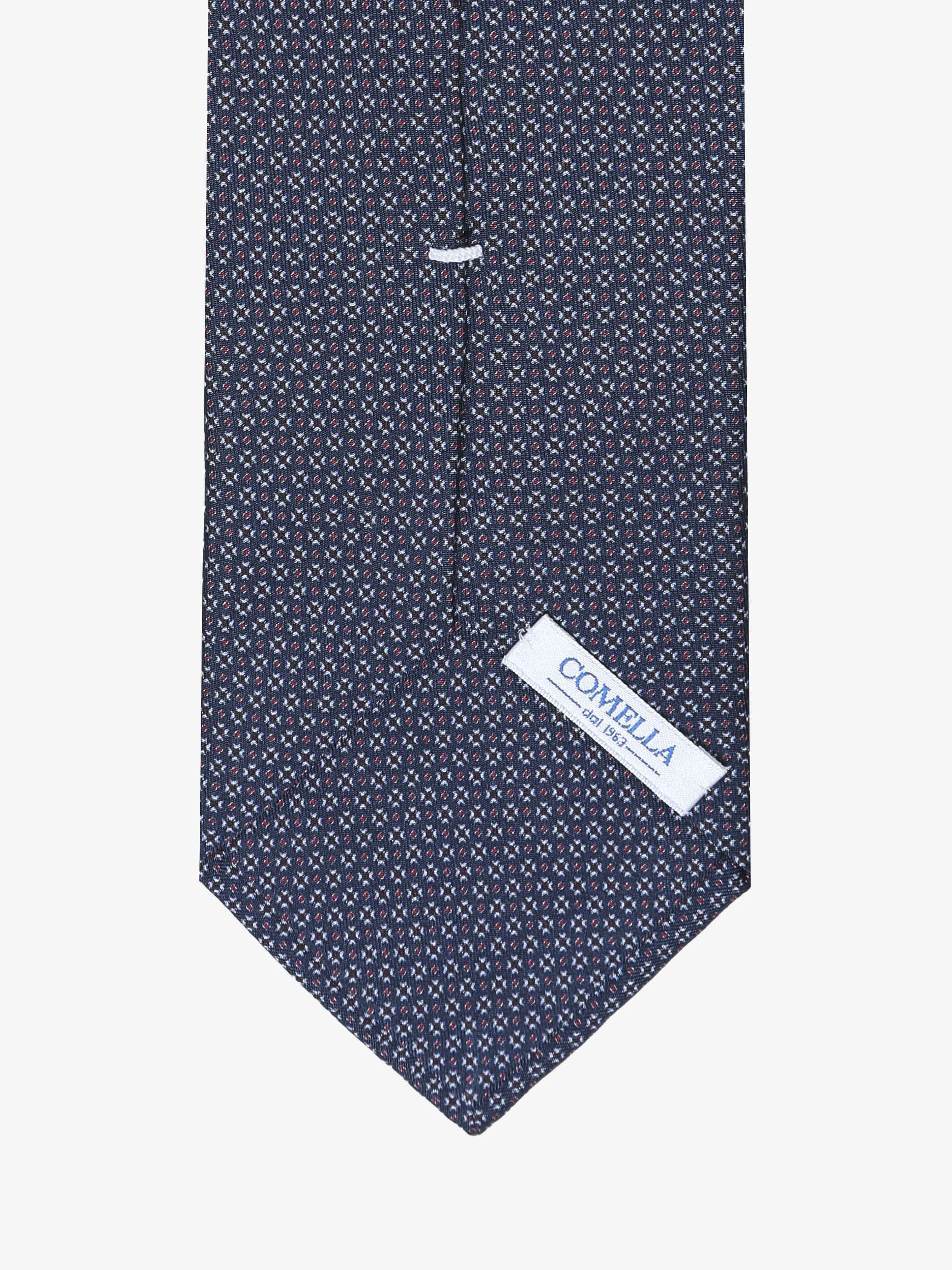 Cravatta con fantasia - Blu - Comella Sartoria