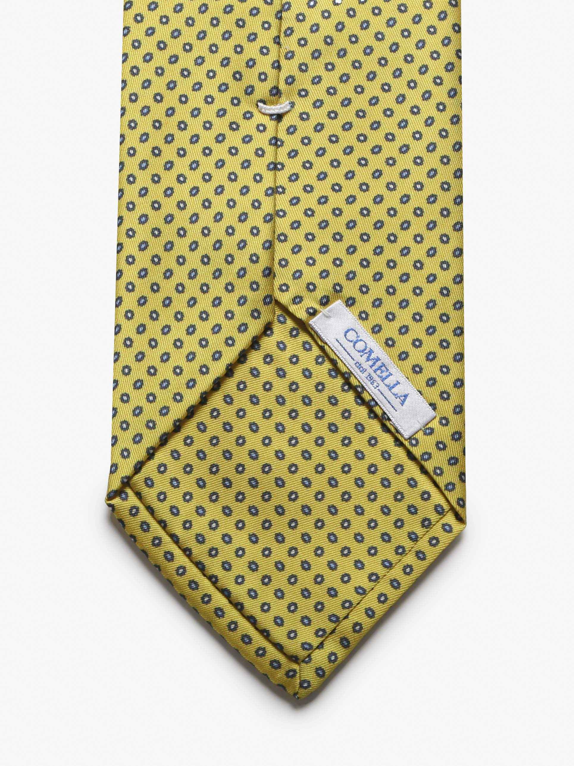 Cravatta con fantasia - Gialla - Comella Sartoria