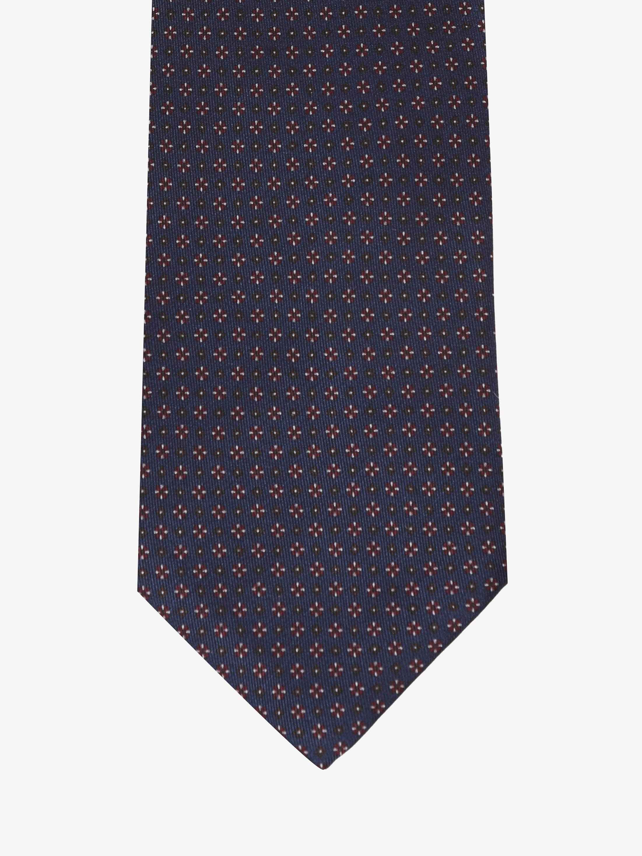 Cravatta con fantasia - Blu Scuro - Comella Sartoria