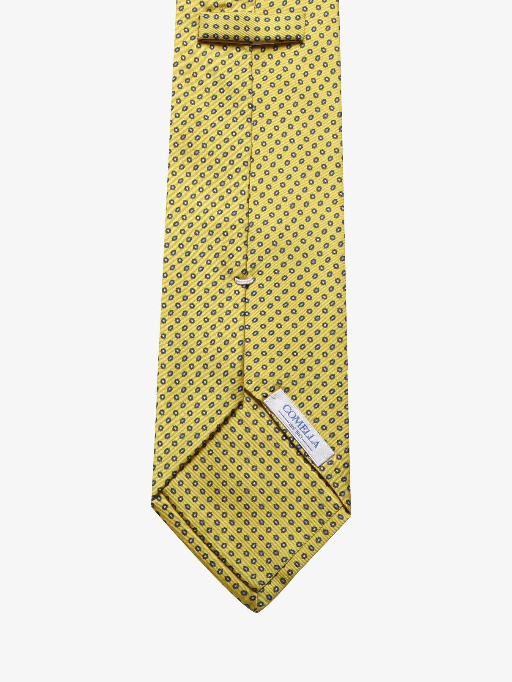 Cravatta con fantasia - Gialla - Comella Sartoria