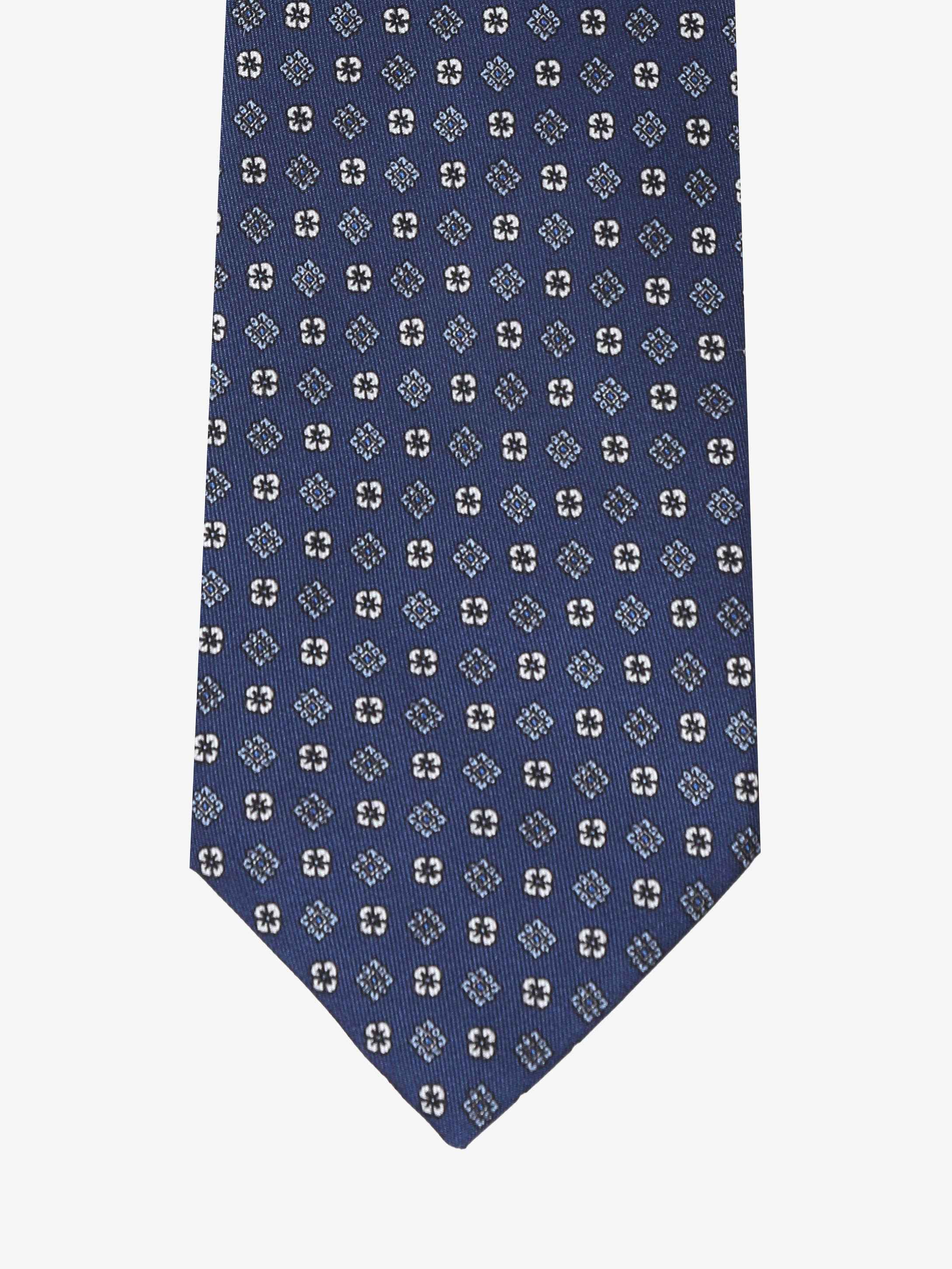 Cravatta con fantasia - Blu - Comella Sartoria