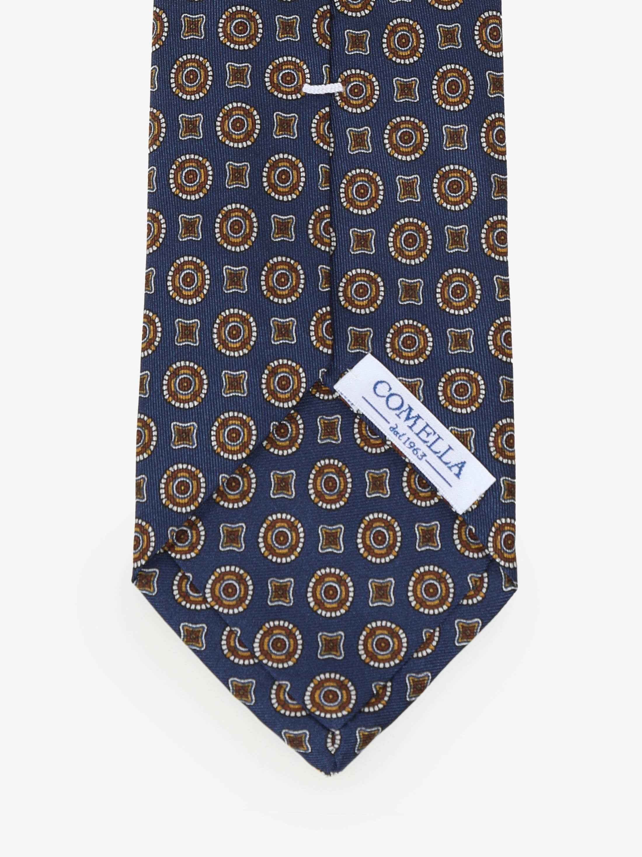 Cravatta con fantasia - Blu - Comella Sartoria