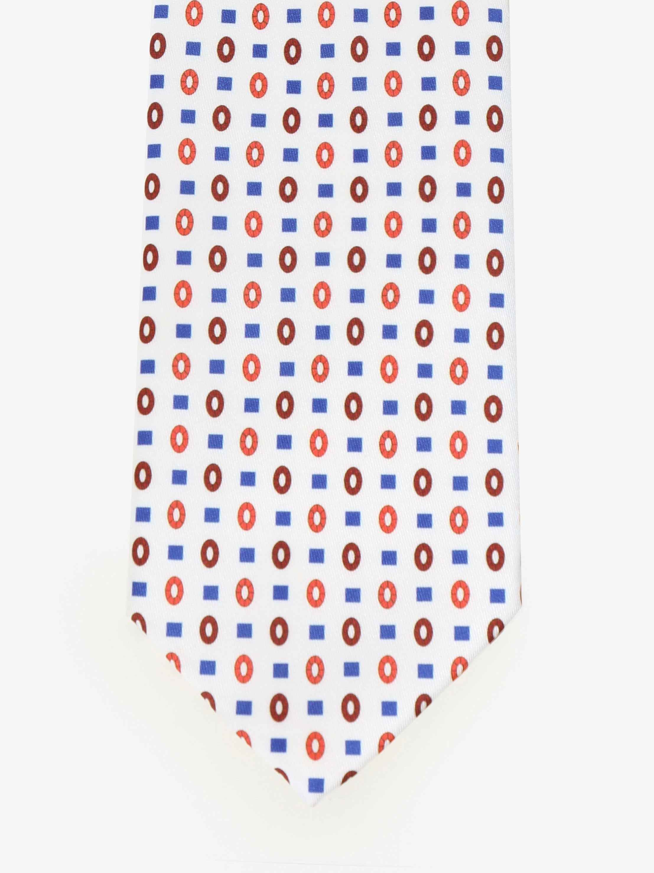 Cravatta con fantasia - Bianca - Comella Sartoria