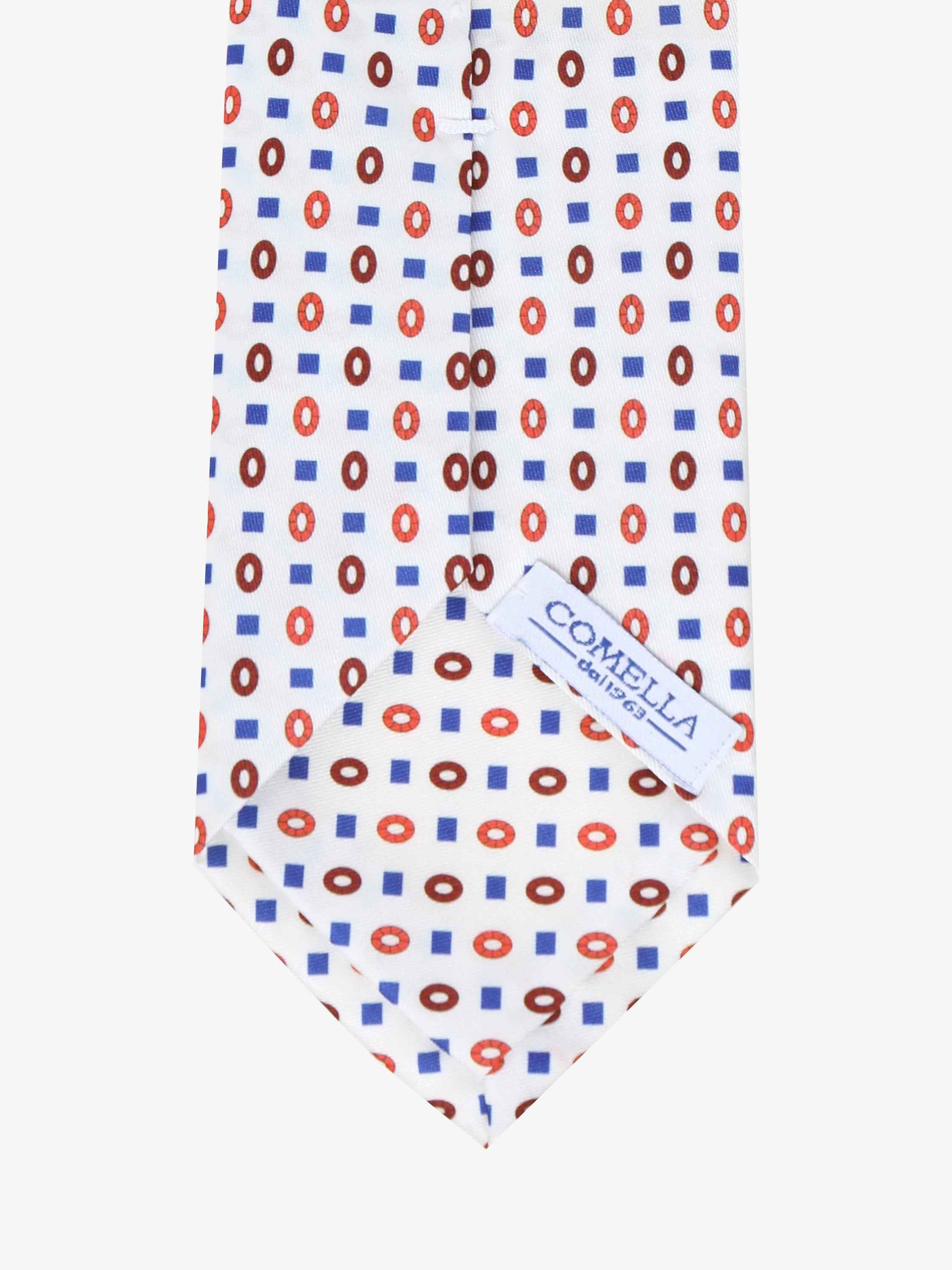 Cravatta con fantasia - Bianca - Comella Sartoria