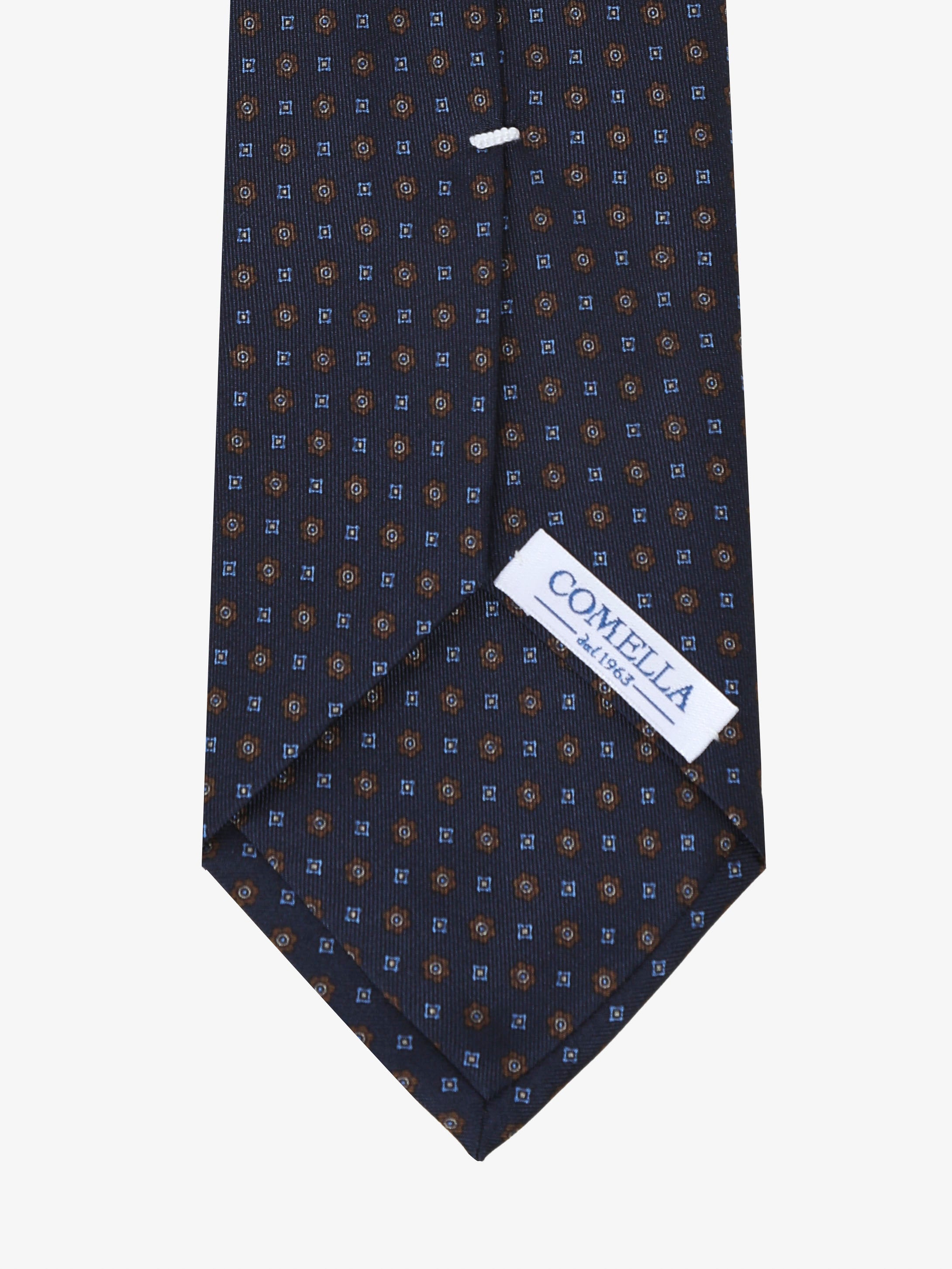Cravatta con fantasia - Blu Scuro
