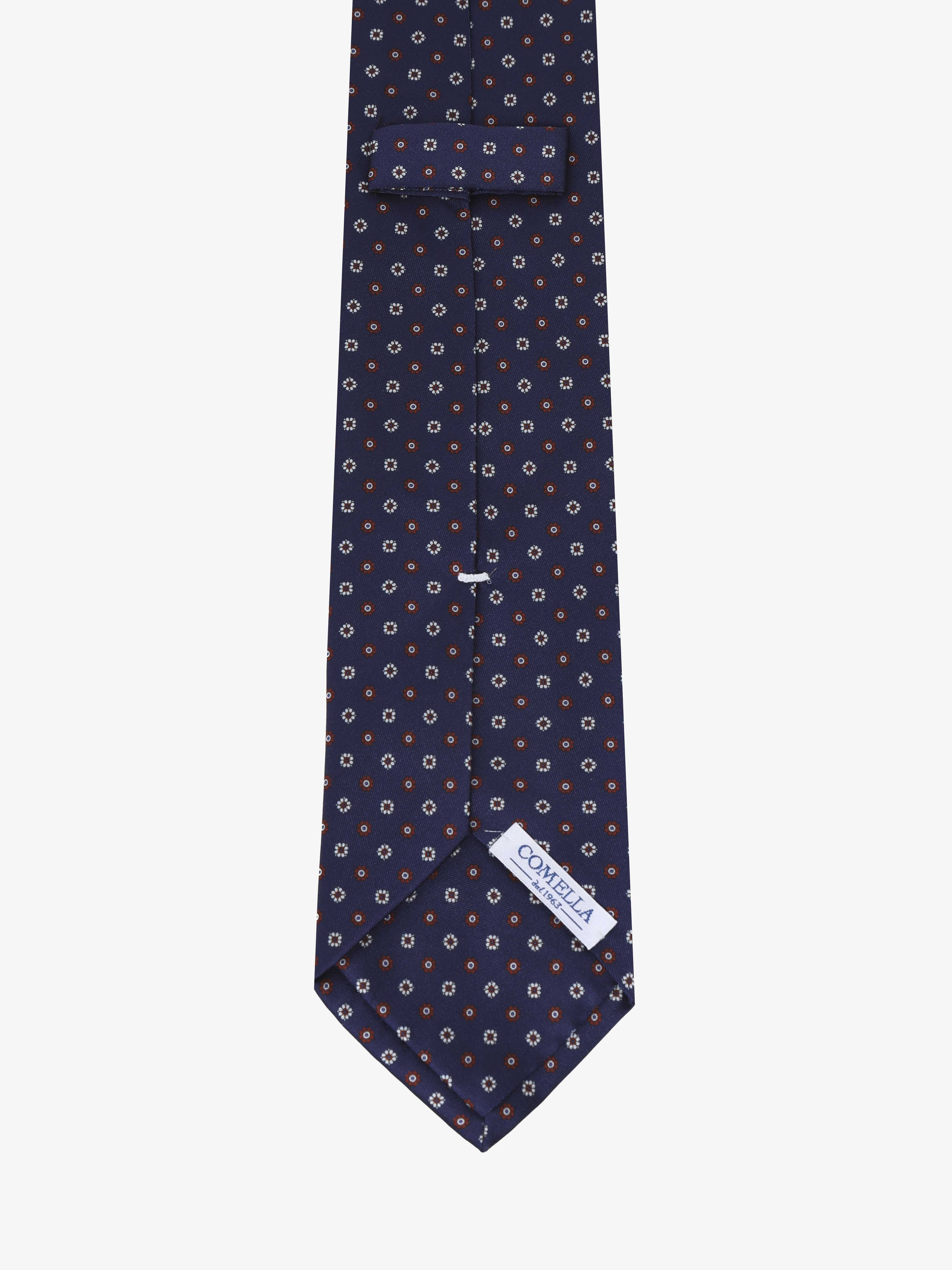 Cravatta con fantasia - Blu Scuro