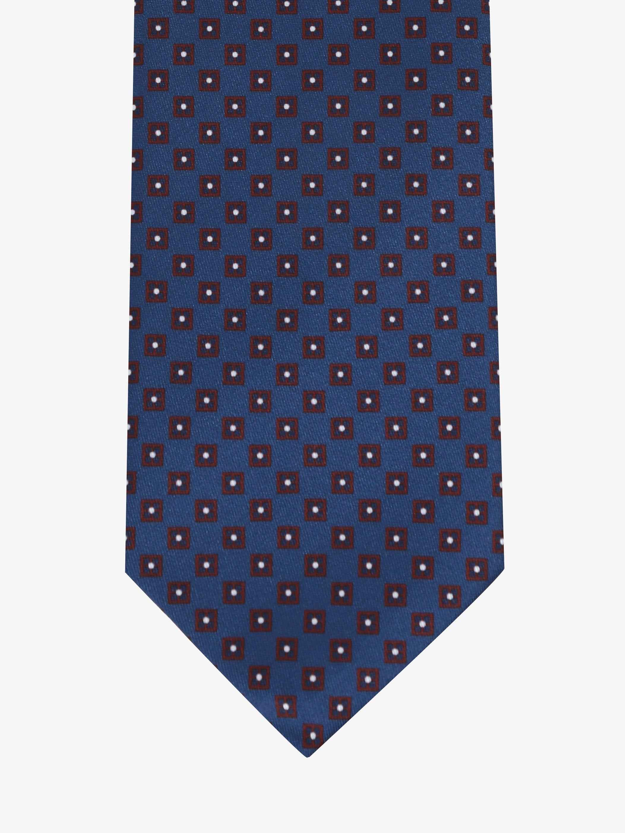 Cravatta con fantasia - Blu - Comella Sartoria