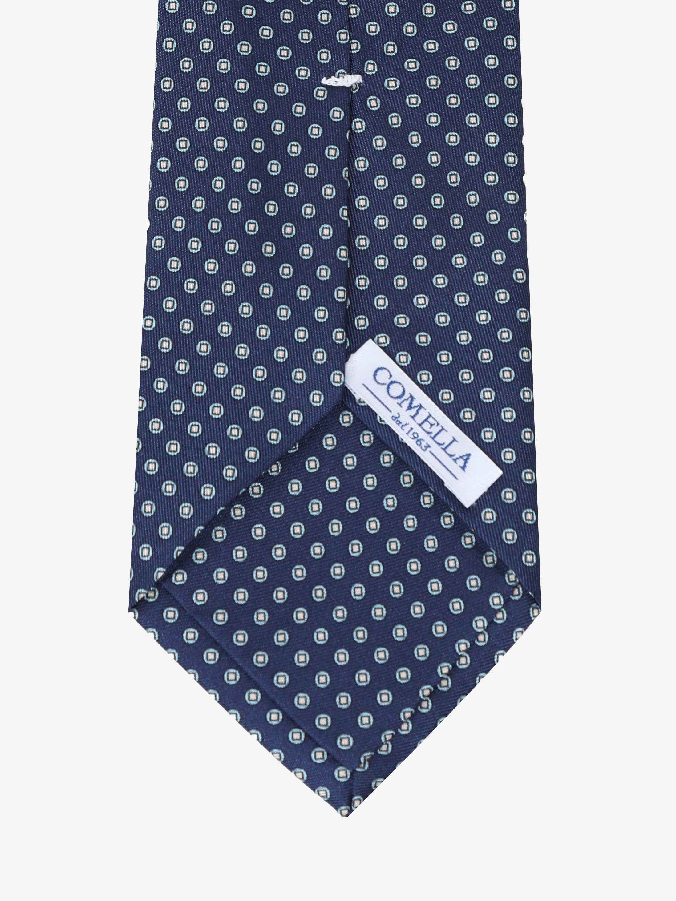 Cravatta con fantasia - Blu - Comella Sartoria