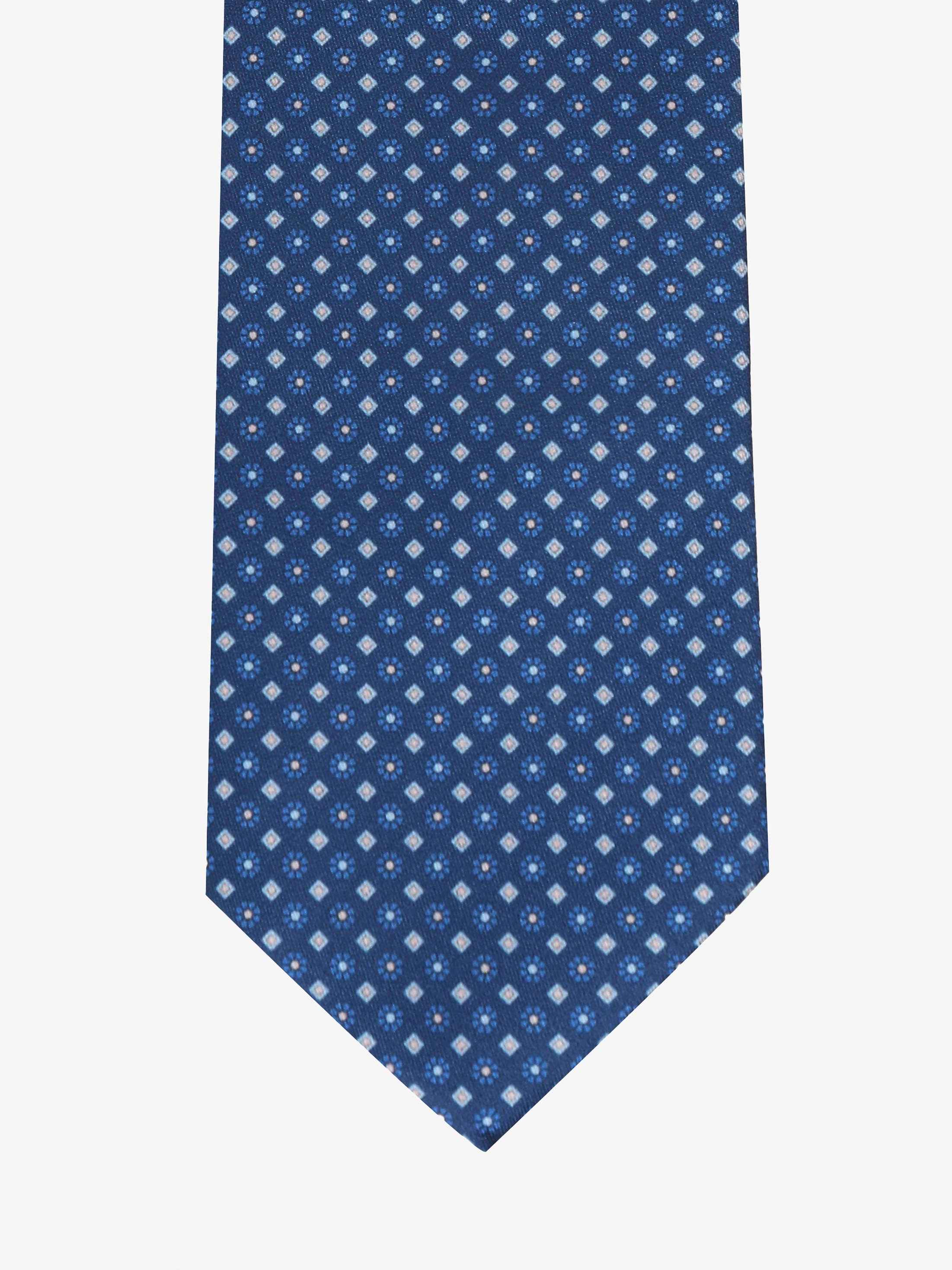 Cravatta con fantasia - Blu - Comella Sartoria