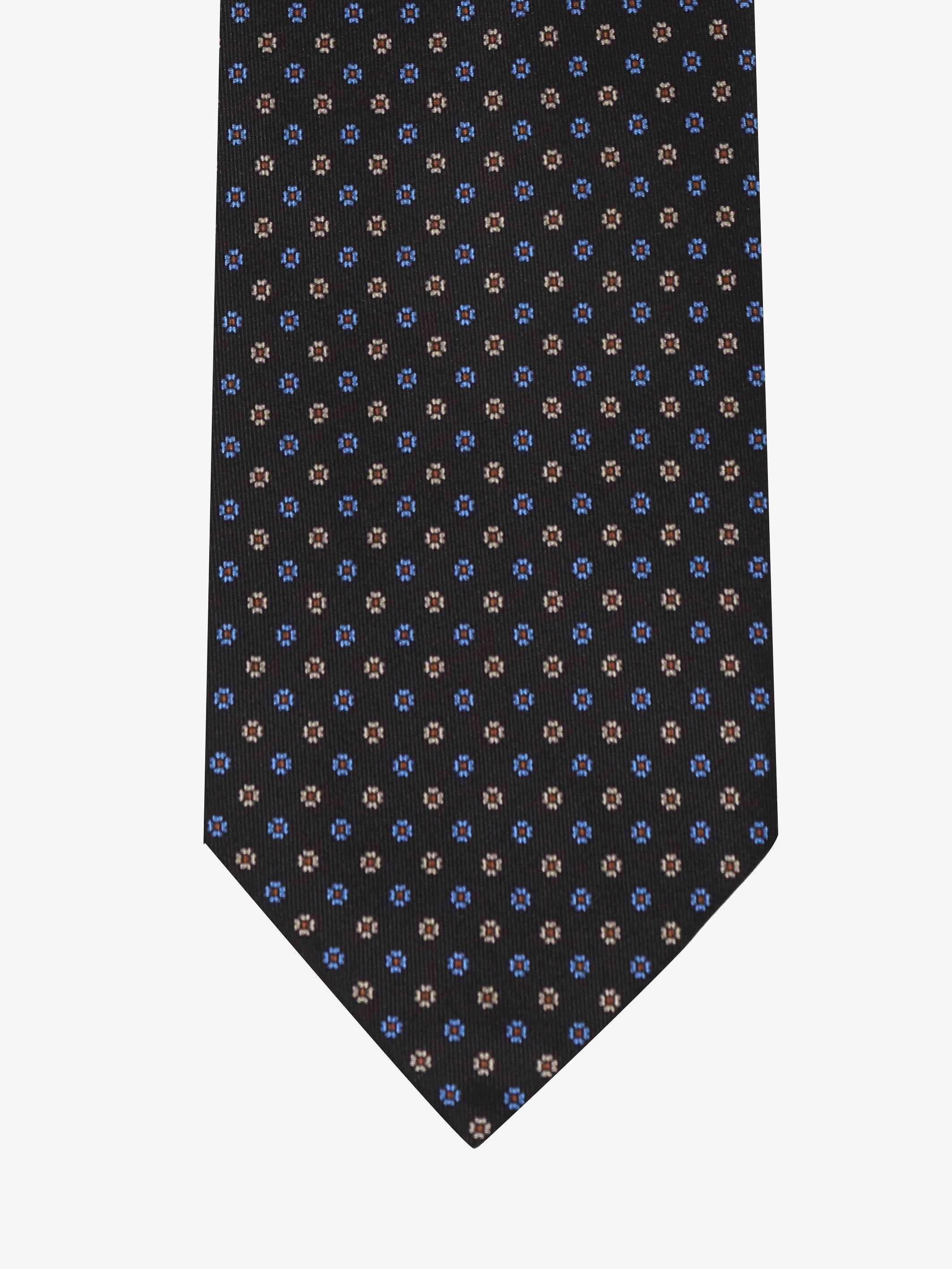 Cravatta con fantasia - Blu Scuro - Comella Sartoria