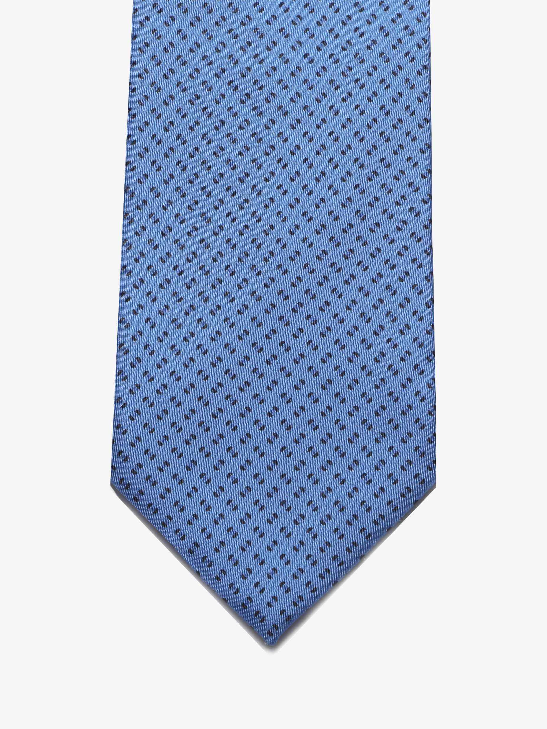 Cravatta con fantasia - Azzurra - Comella Sartoria