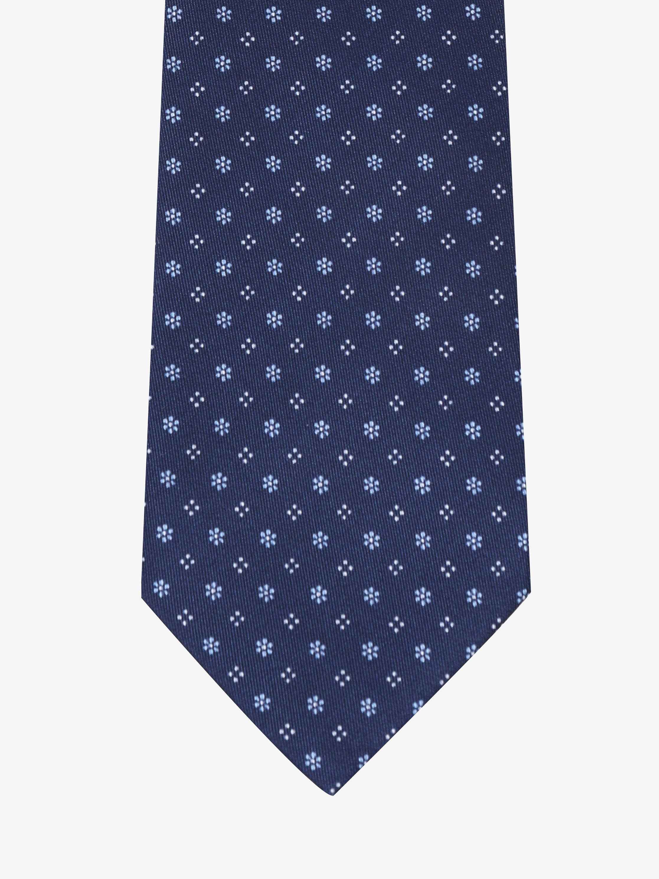 Cravatta con fantasia - Blu - Comella Sartoria