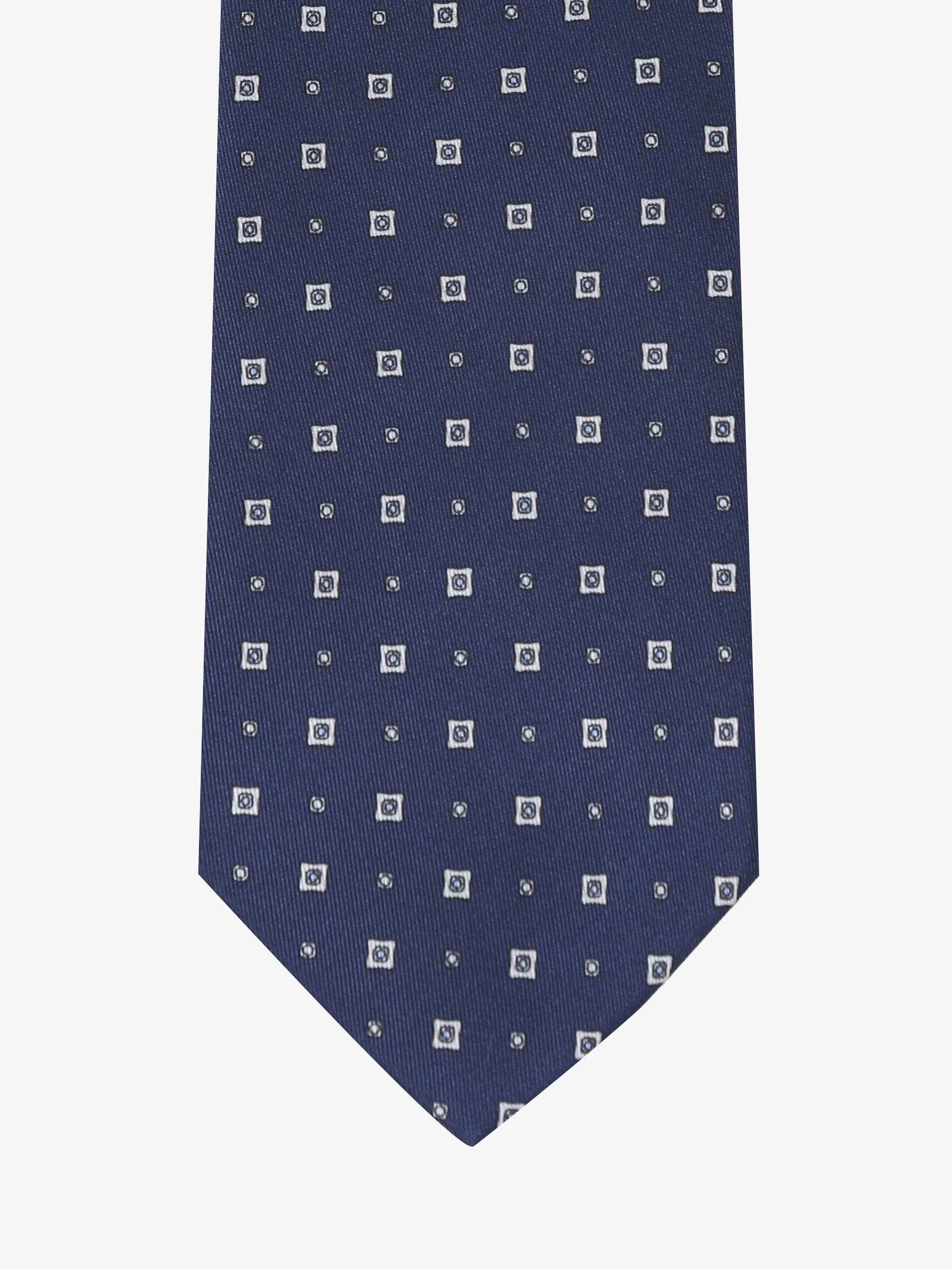 Cravatta con fantasia - Blu - Comella Sartoria