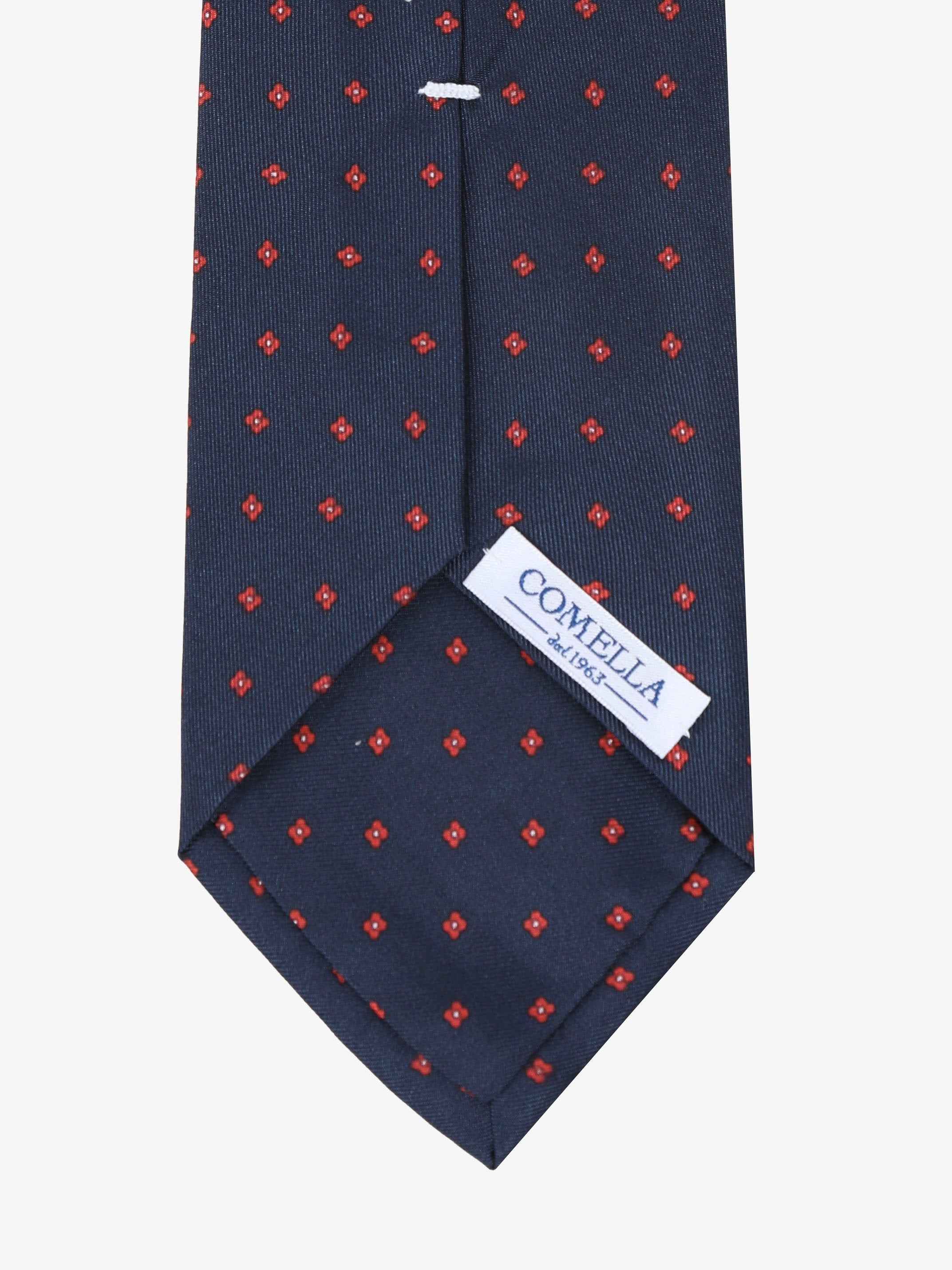 Cravatta con fantasia - Blu - Comella Sartoria