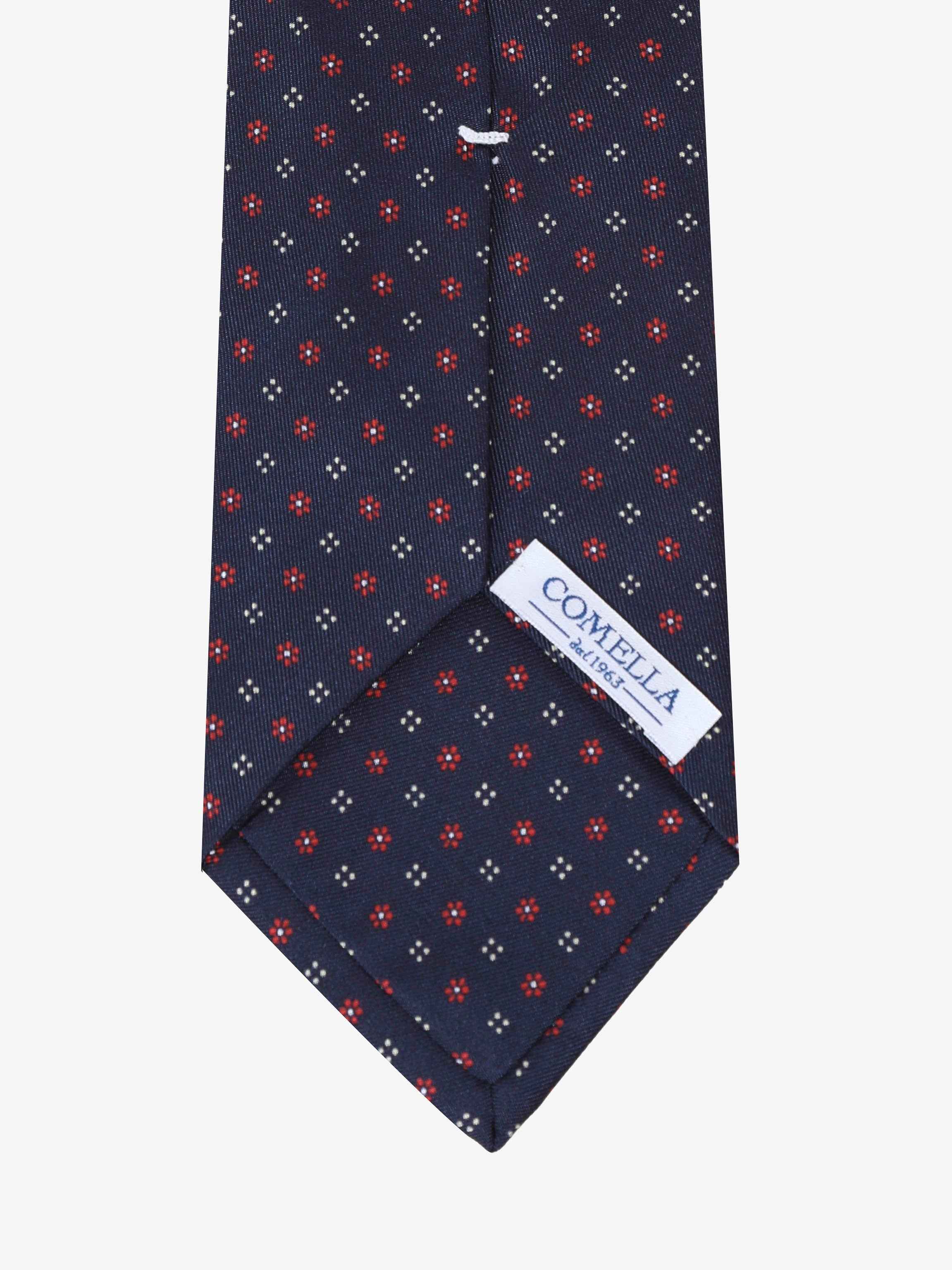 Cravatta con fantasia - Blu - Comella Sartoria