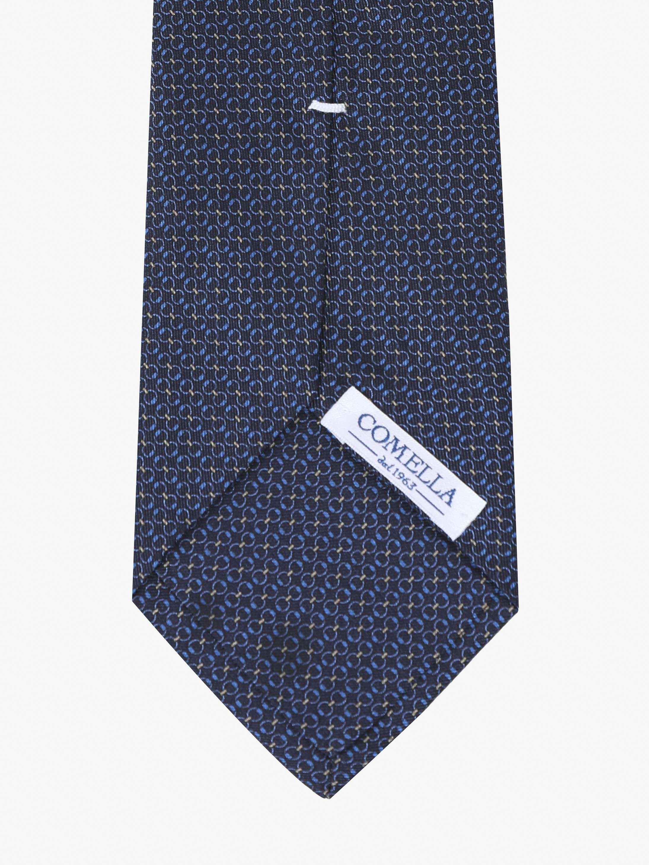 Cravatta con fantasia - Blu - Comella Sartoria