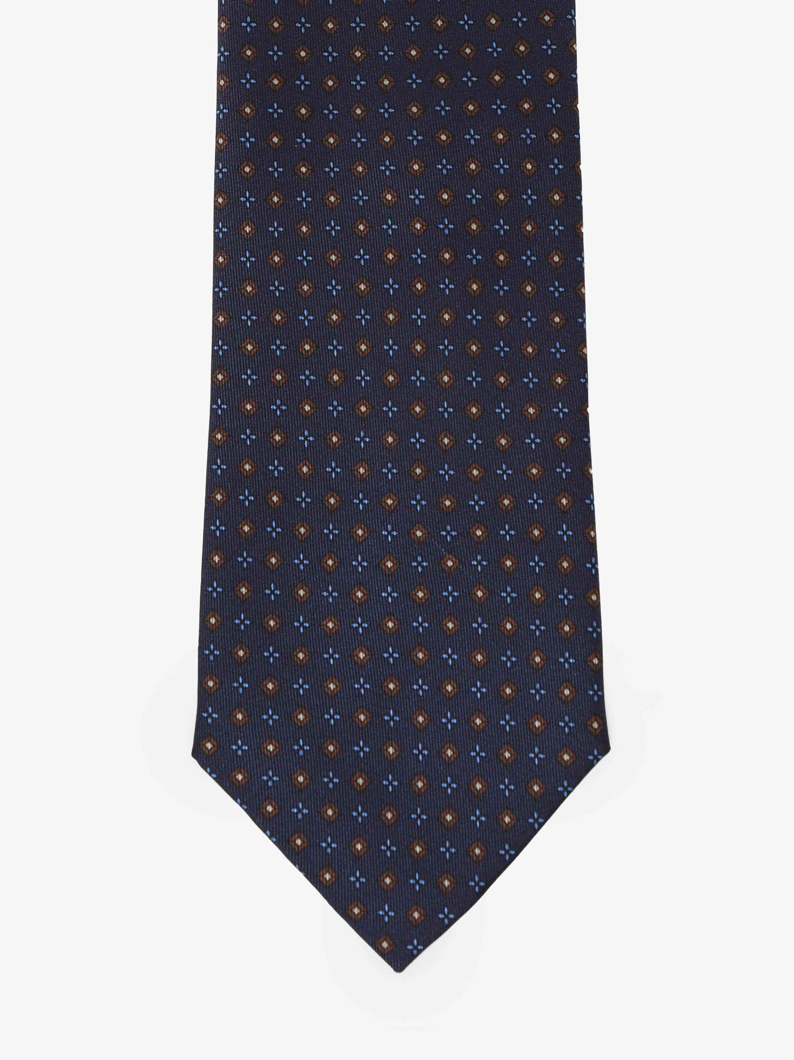 Cravatta con fantasia - Blu