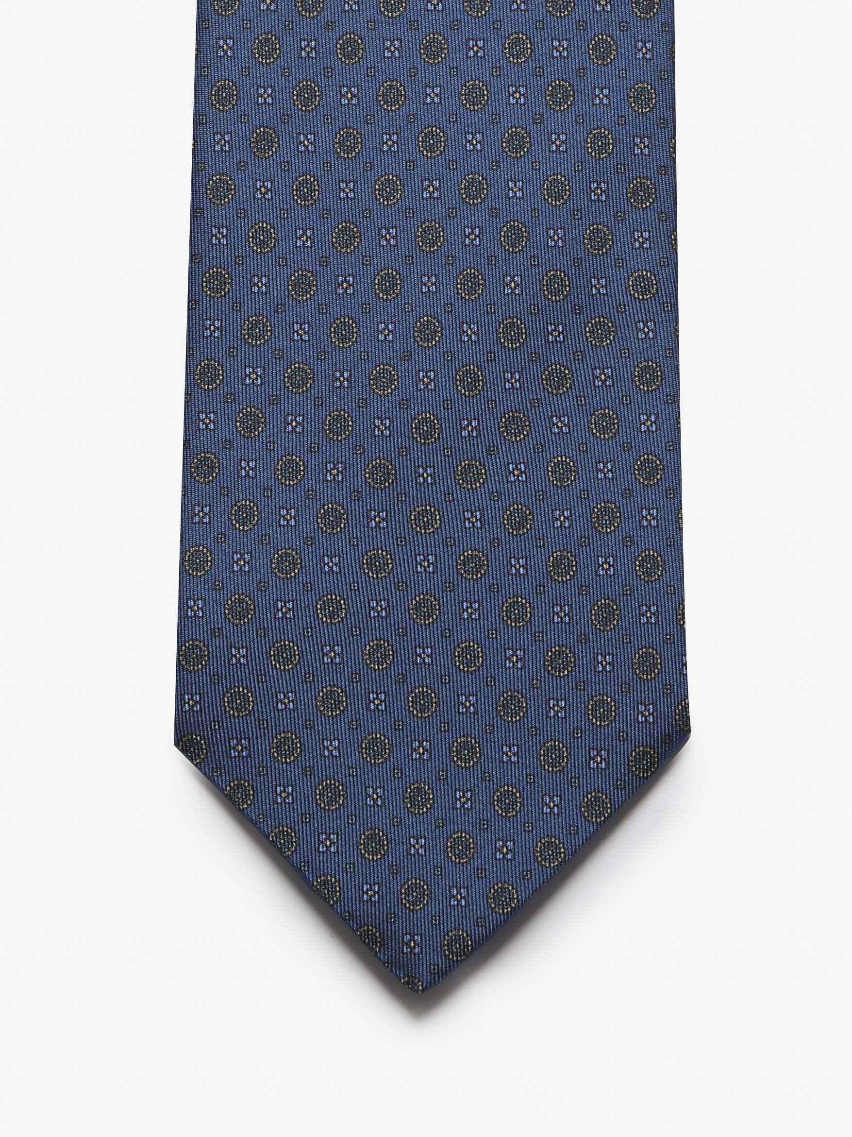 Cravatta con fantasia - Blu - Comella Sartoria