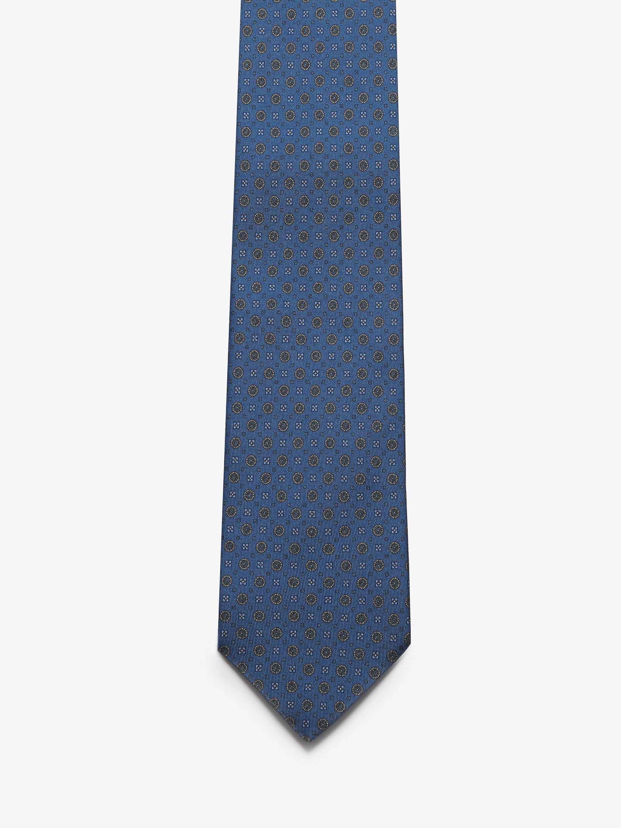 Cravatta con fantasia - Blu - Comella Sartoria