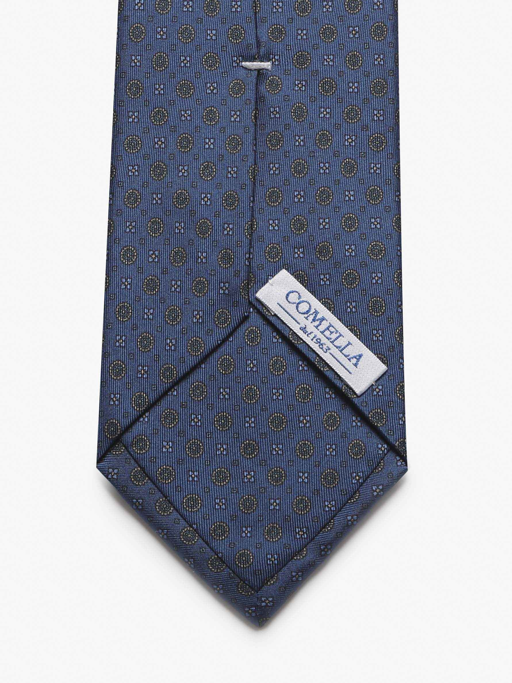 Cravatta con fantasia - Blu - Comella Sartoria
