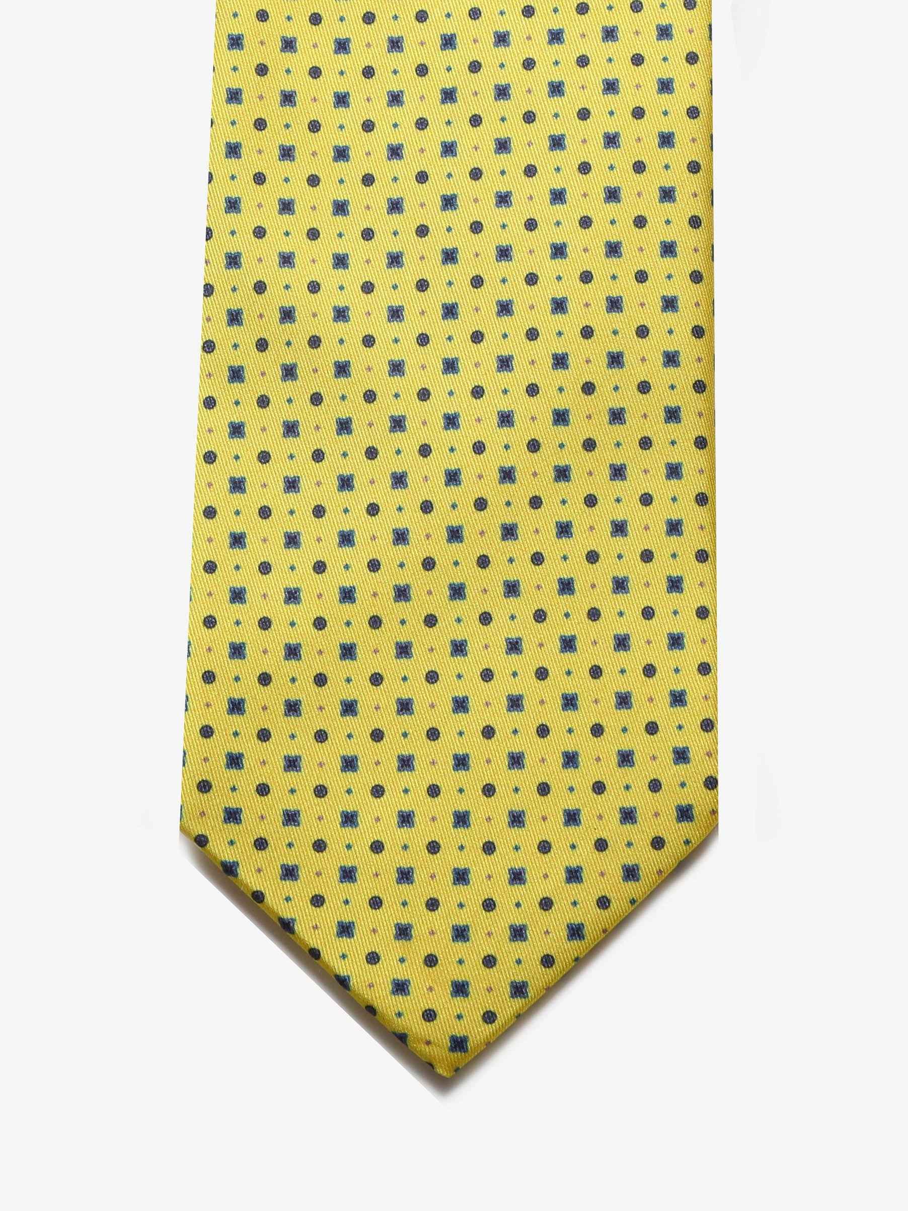 Cravatta con fantasia - Gialla - Comella Sartoria