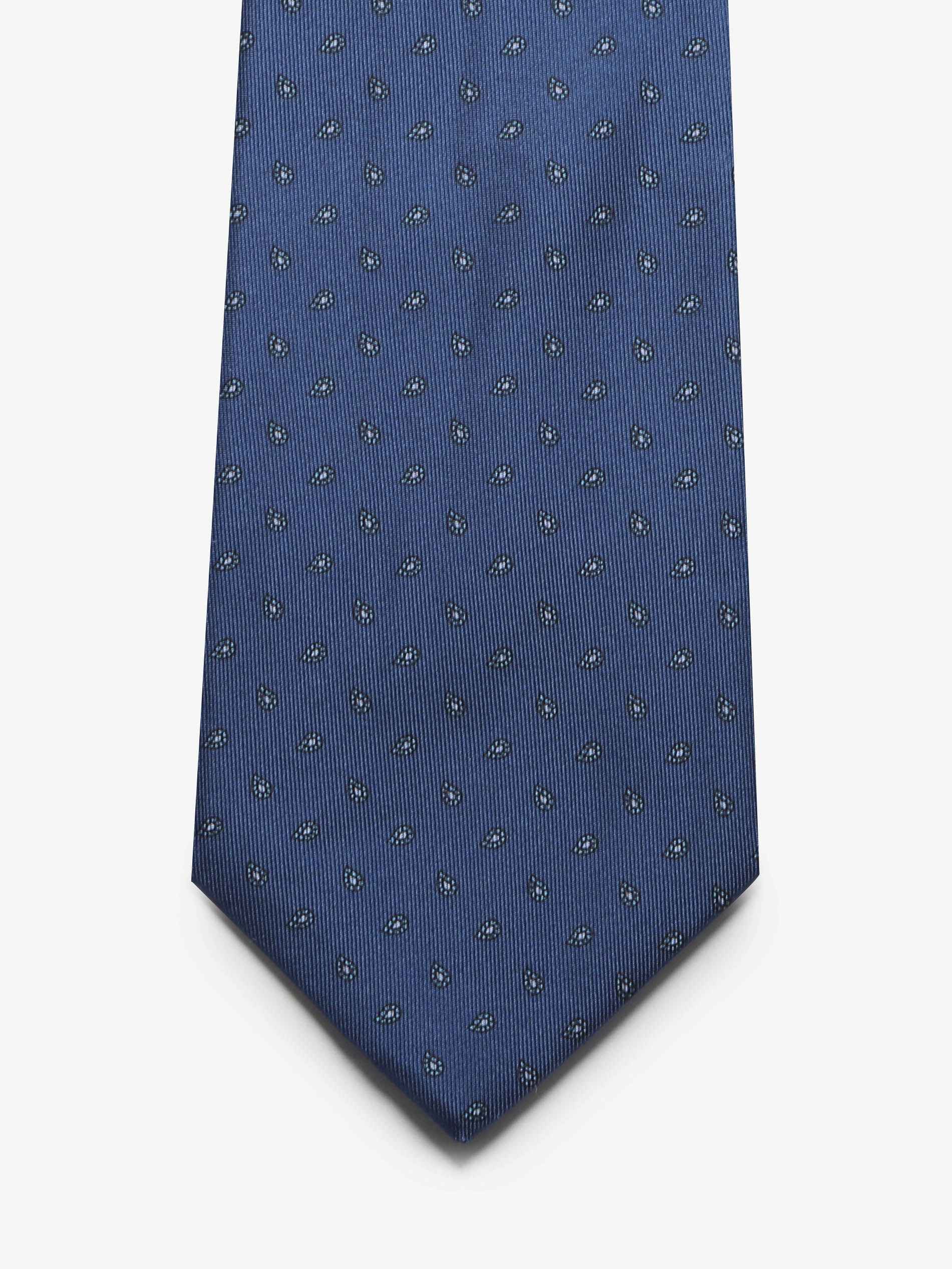 Cravatta con fantasia - Blu - Comella Sartoria