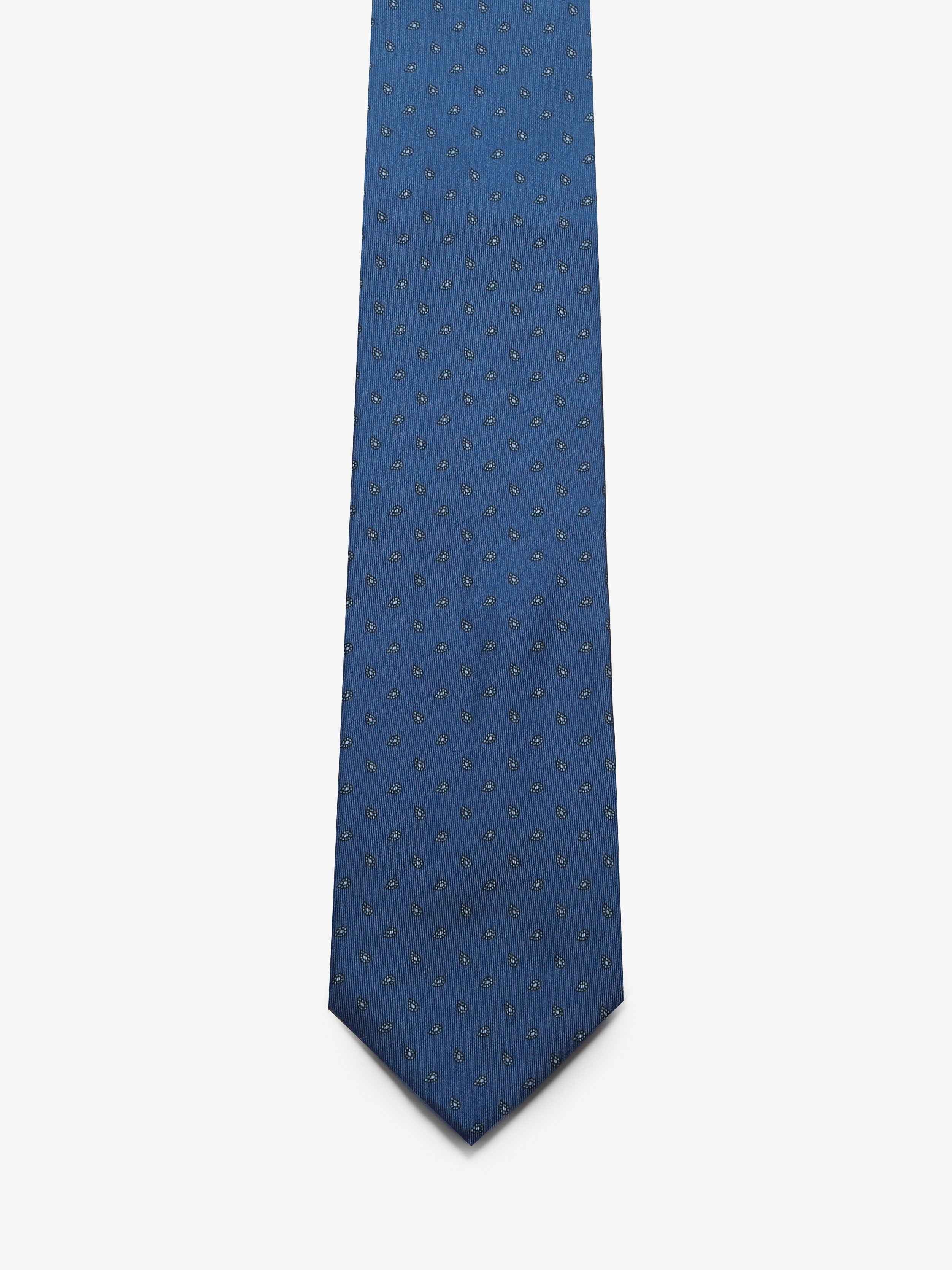 Cravatta con fantasia - Blu - Comella Sartoria