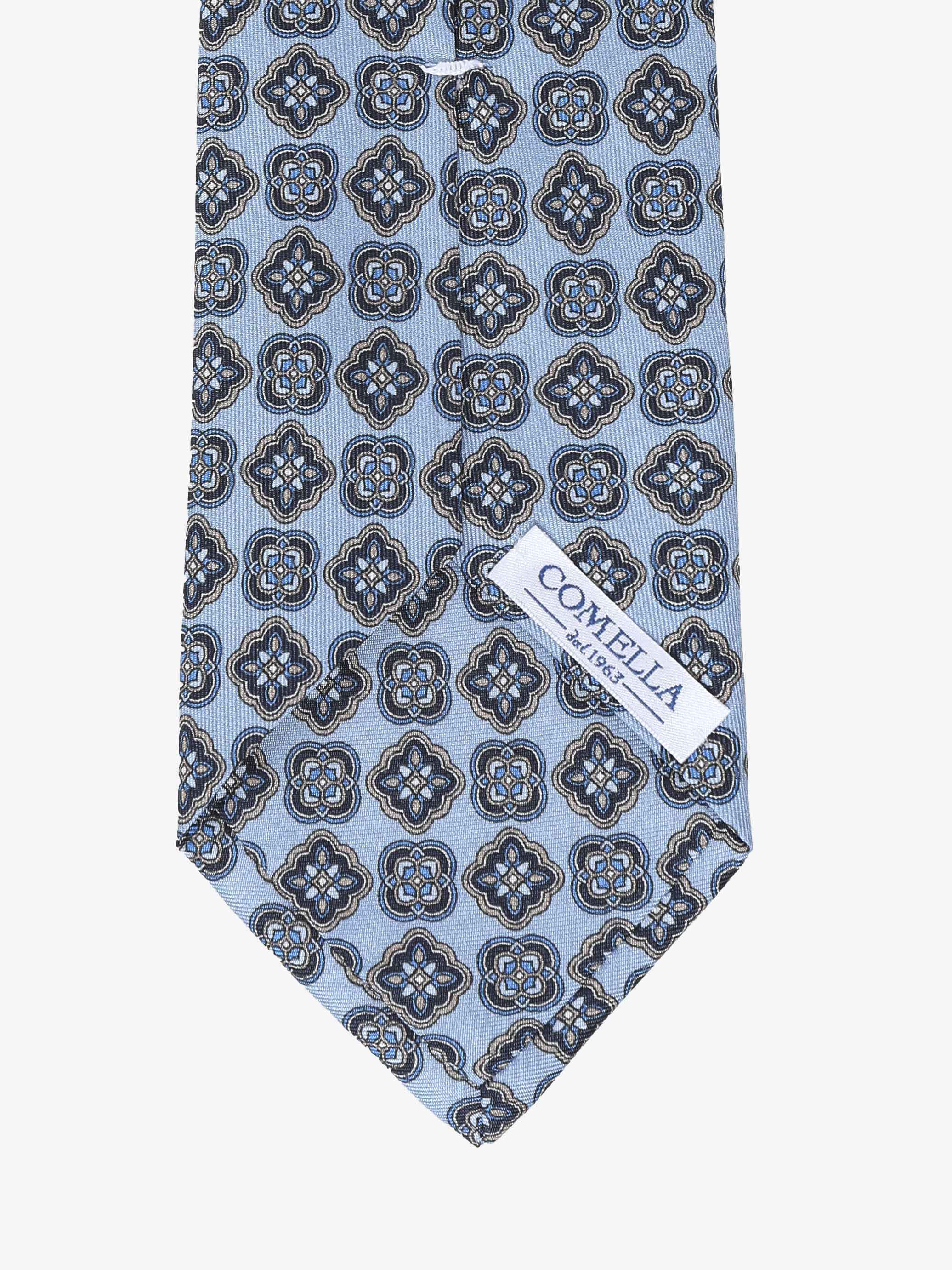 Cravatta con fantasia - Azzurra