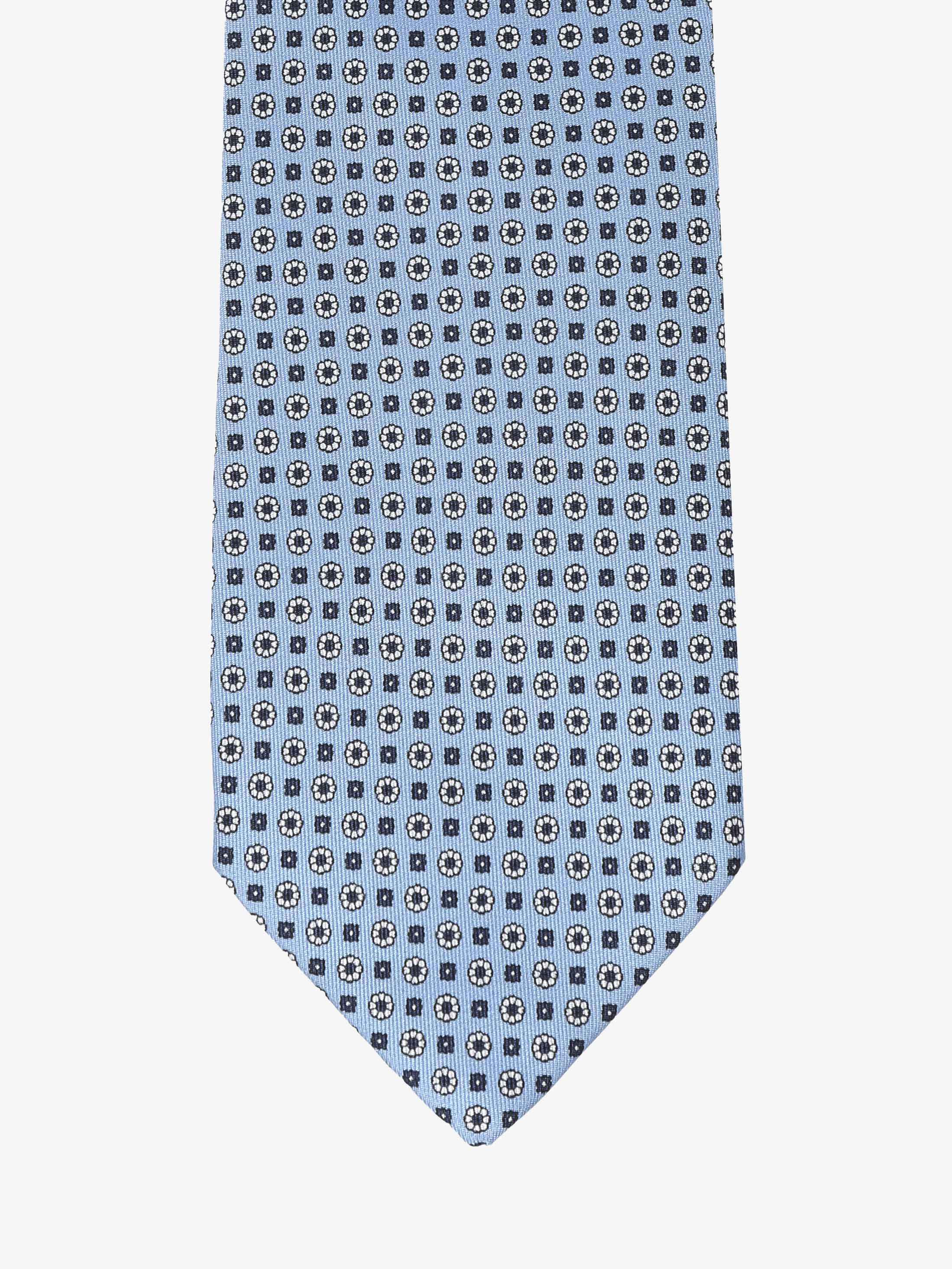 Cravatta con fantasia - Azzurra