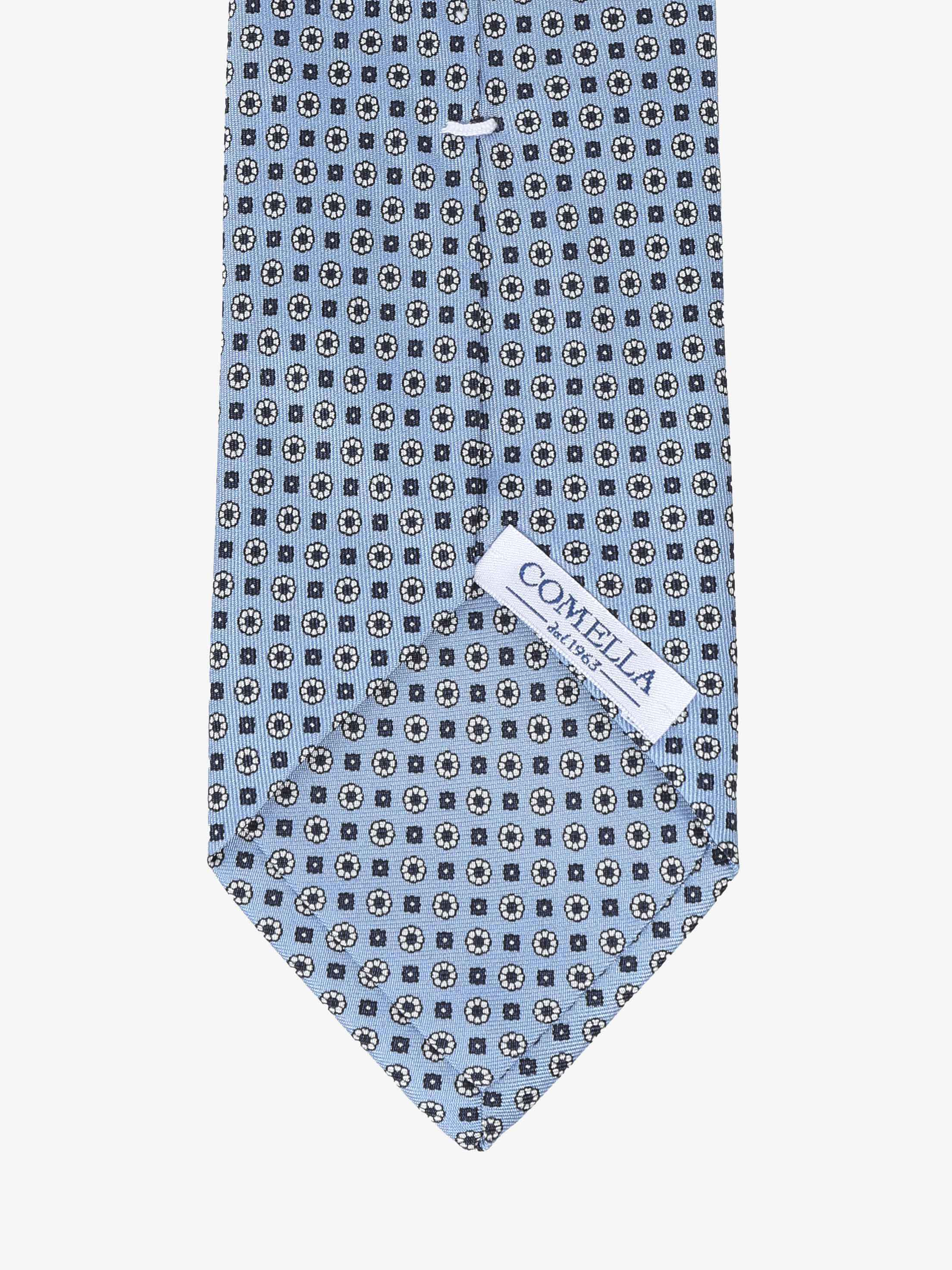 Cravatta con fantasia - Azzurra