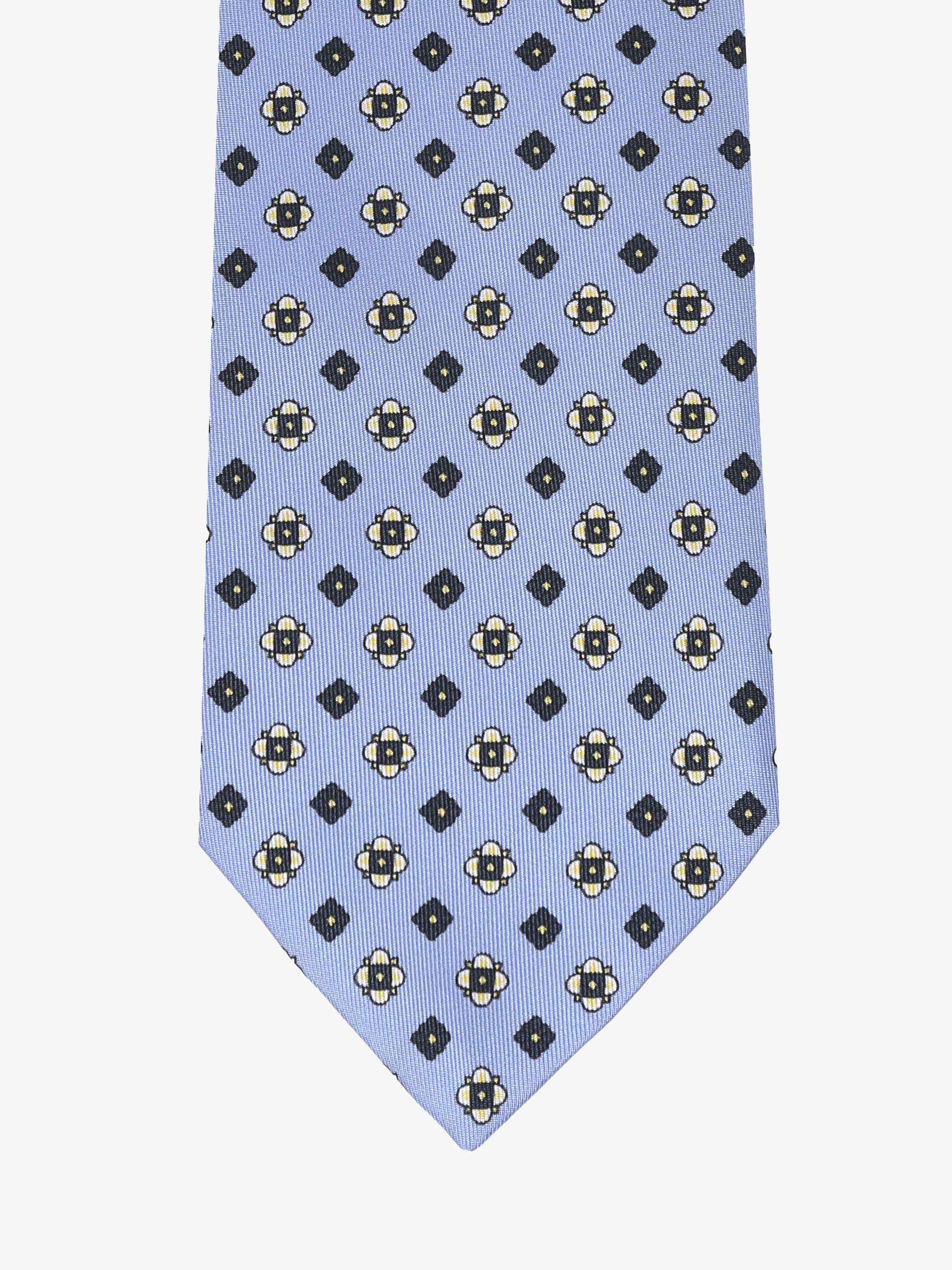 Cravatta con fantasia - Azzurra