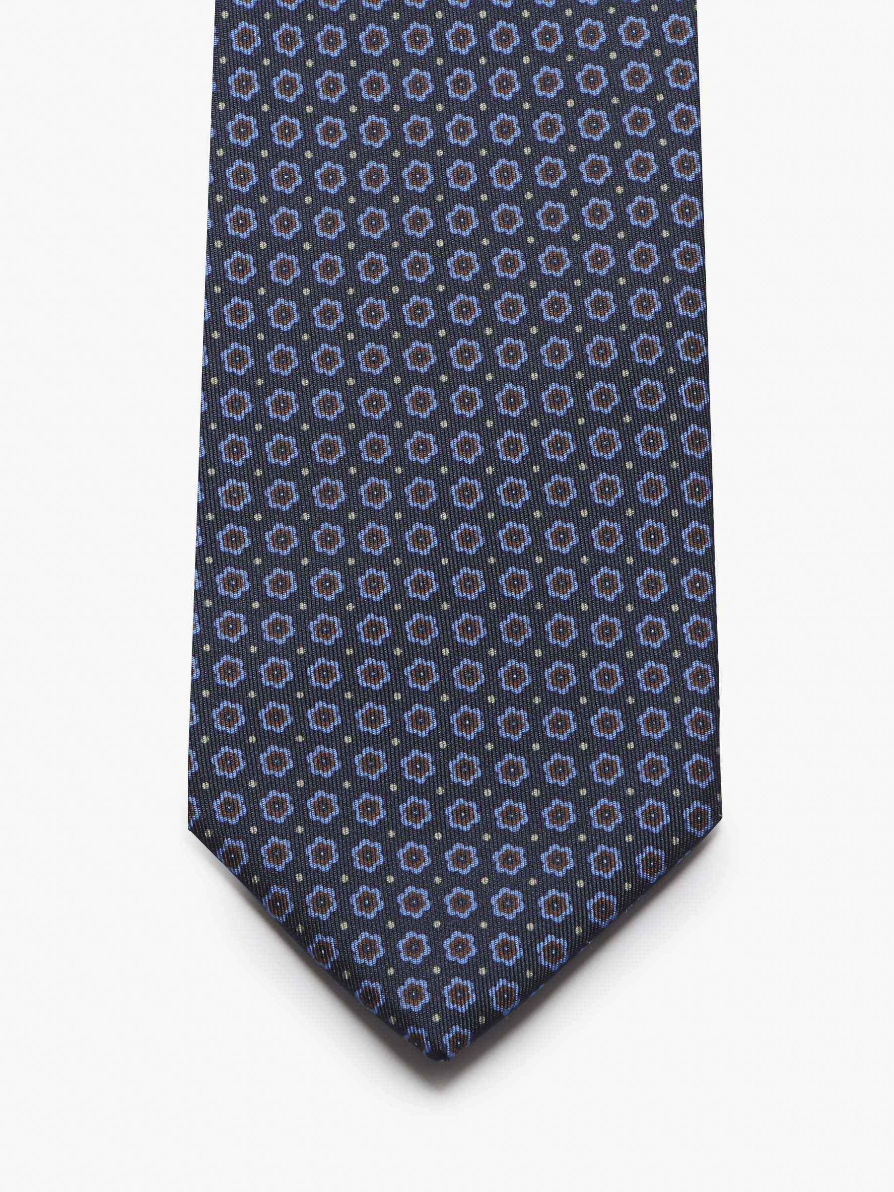 Cravatta con fantasia - Blu - Comella Sartoria