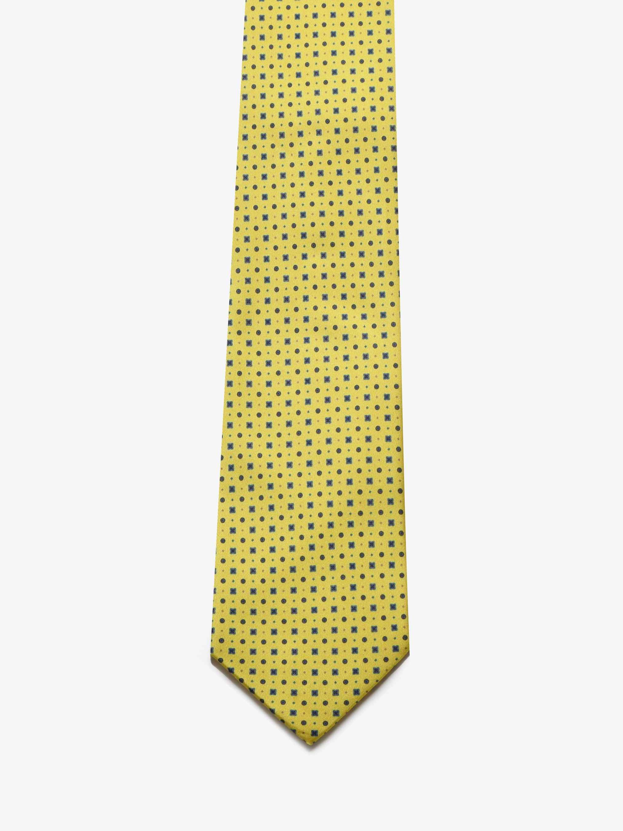 Cravatta con fantasia - Gialla - Comella Sartoria