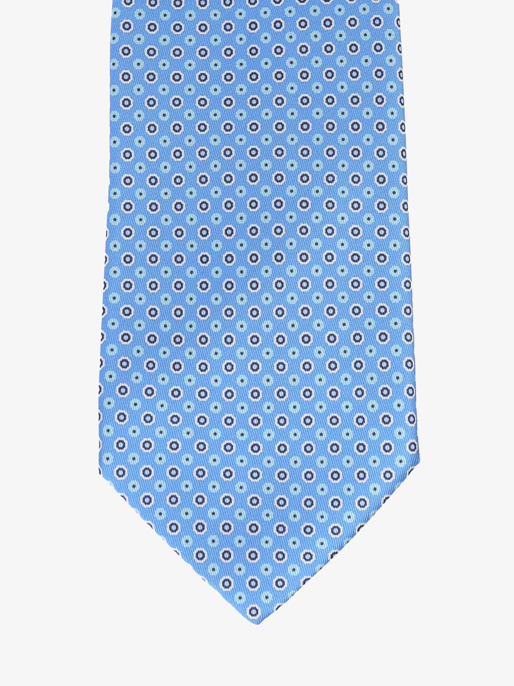 Cravatta con fantasia - Azzurra